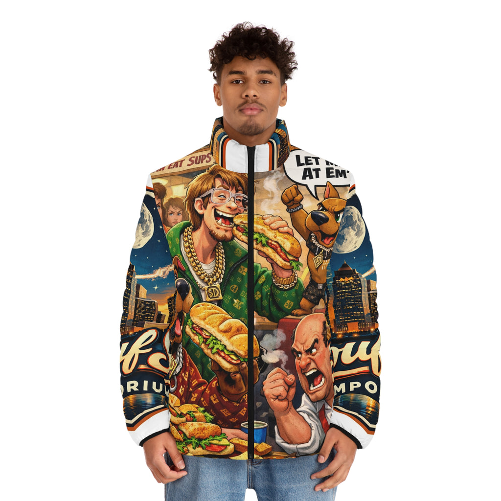 Scoob Puffer Jacket- All-Over Print