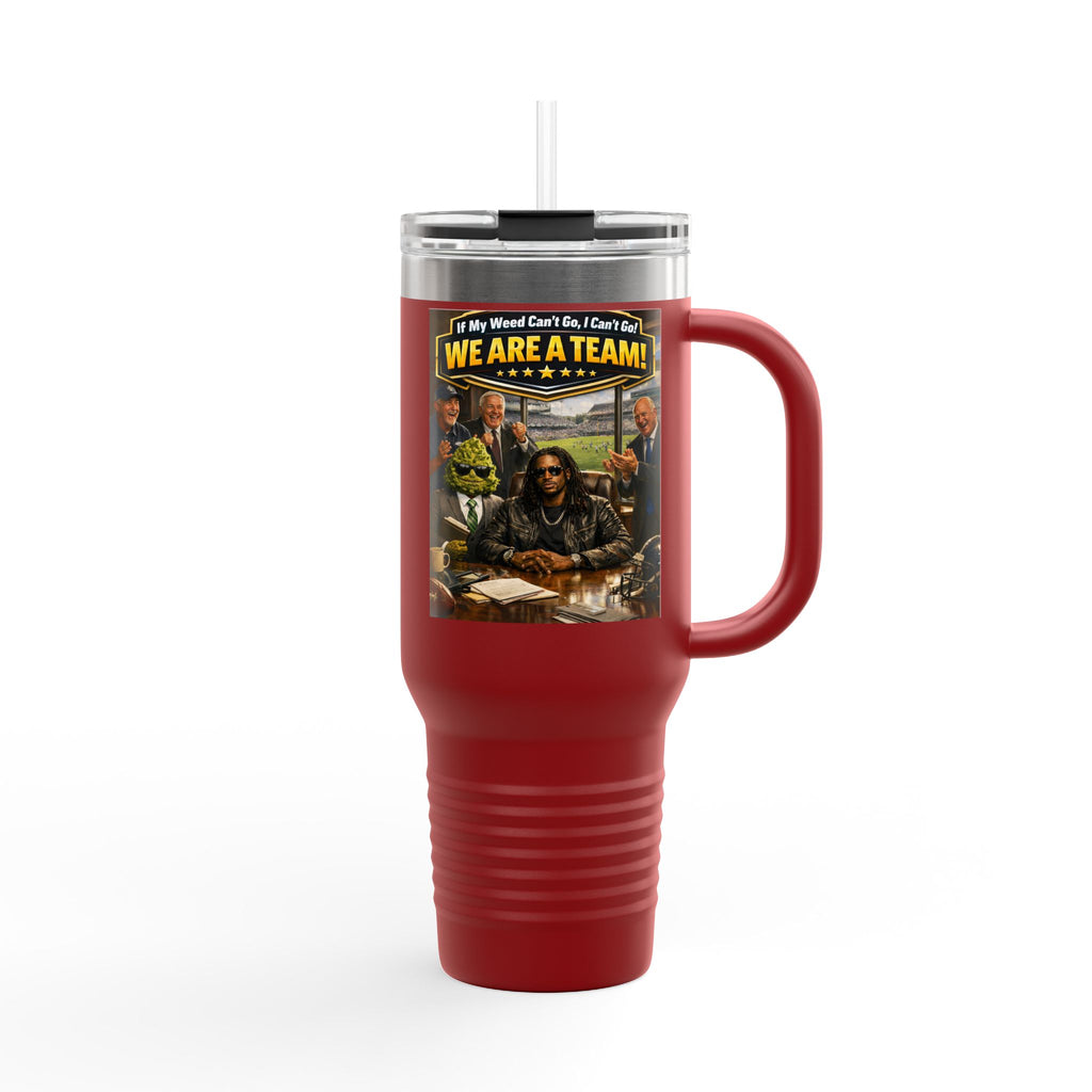 We Are A Team design 40oz Travel Mug | Teamwork Graphic