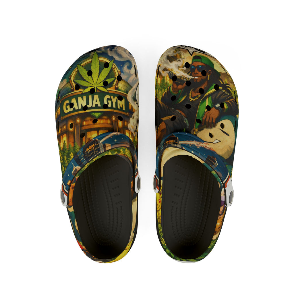 Ganja Gym EVA Foam Clogs — Cannabis Graphic Slip-On Shoes