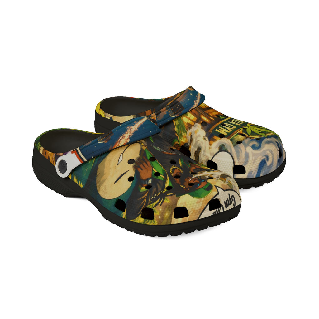 Ganja Gym EVA Foam Clogs — Cannabis Graphic Slip-On Shoes