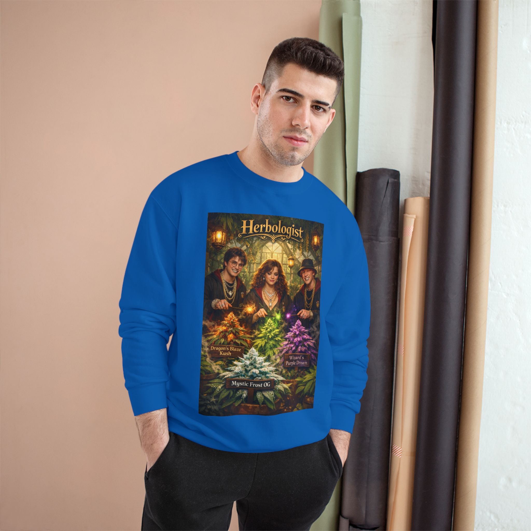Herbologist Crewneck Sweatshirt – Vintage Apothacary Plant Art