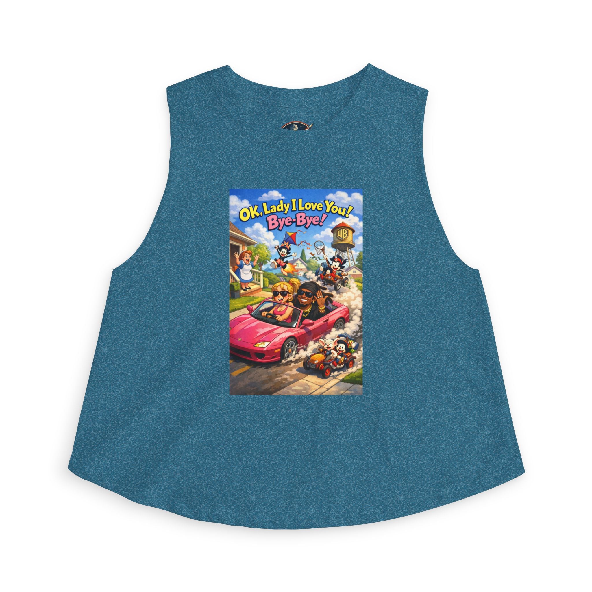 Animaniacs Crop Top — "Ok, Lady I Love You! Bye-Bye!" Graphic