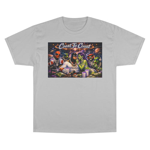 Champion T-Shirt — Retro Sci‑Fi 'Coast to Coast' & SoulSil Emporium Graphic Tee