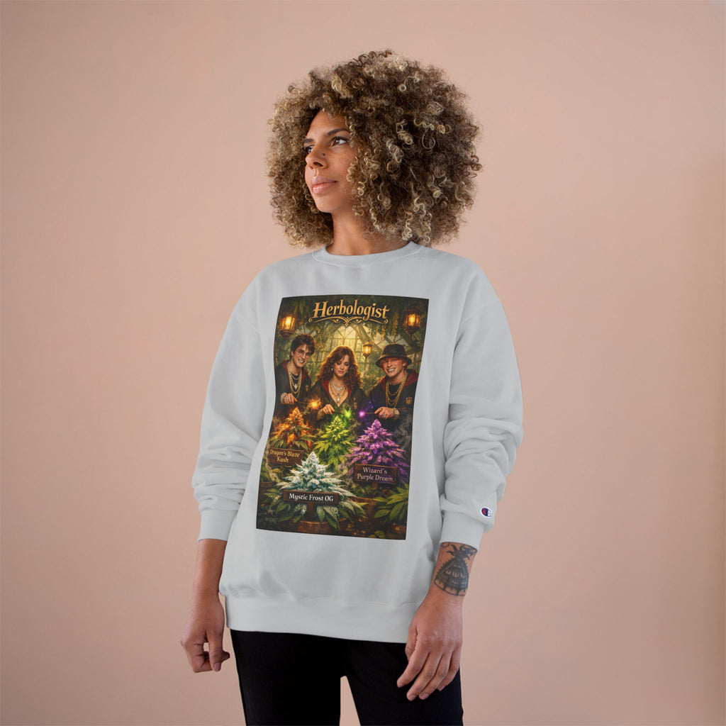 Herbologist Crewneck Sweatshirt – Vintage Apothacary Plant Art