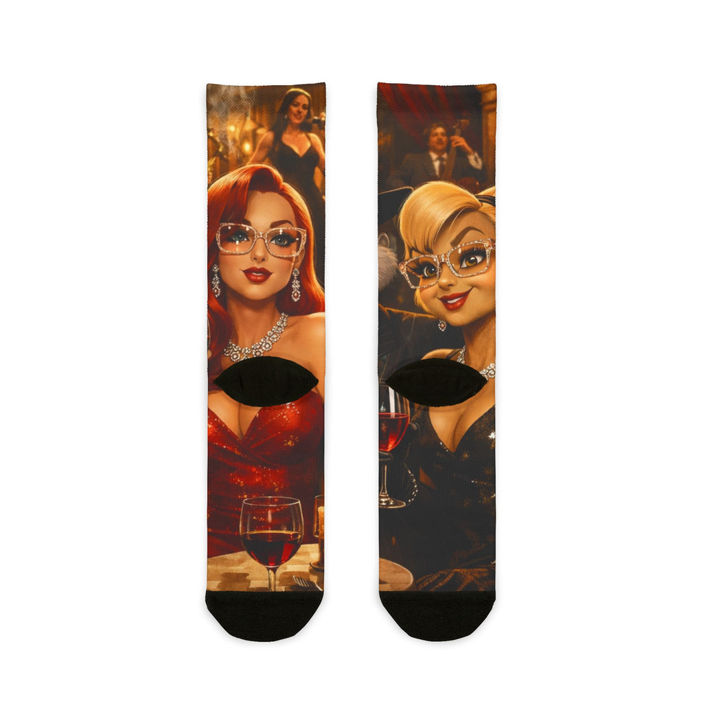 Playa Boy Bunny Sublimation Crew Socks