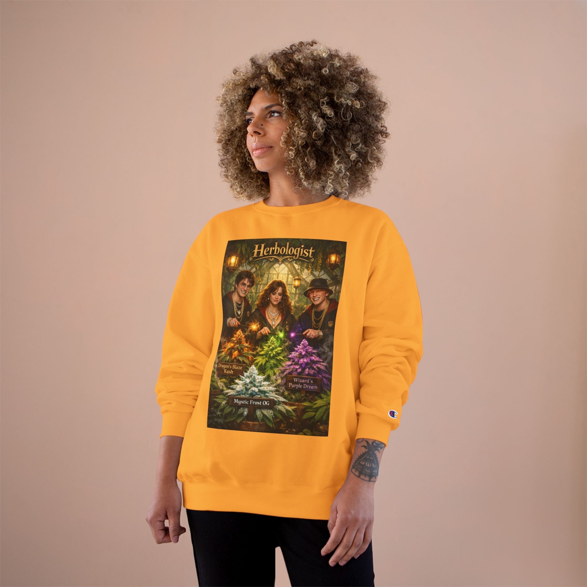 Herbologist Crewneck Sweatshirt – Vintage Apothacary Plant Art