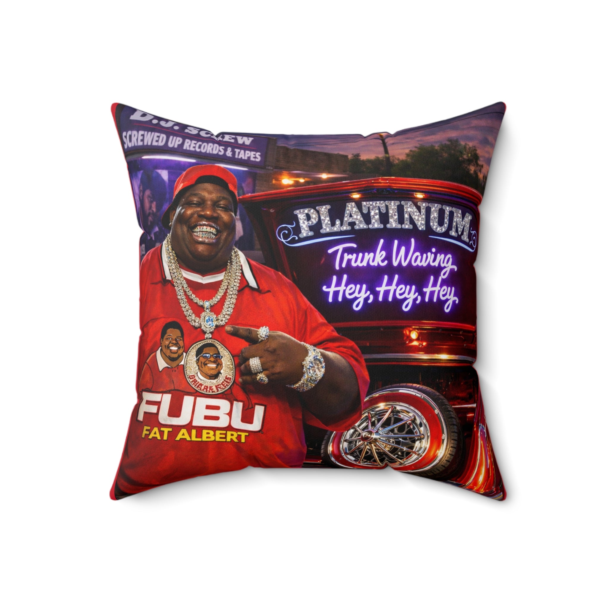 Fat Albert at Legendary DJ Screw Tapes Pillow