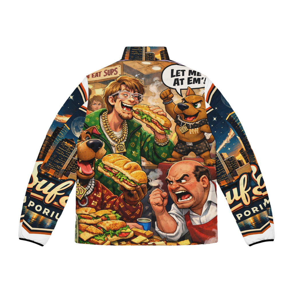 Scoob Puffer Jacket- All-Over Print