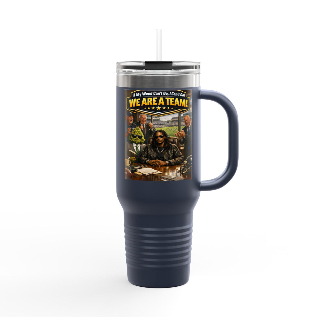 We Are A Team design 40oz Travel Mug | Teamwork Graphic