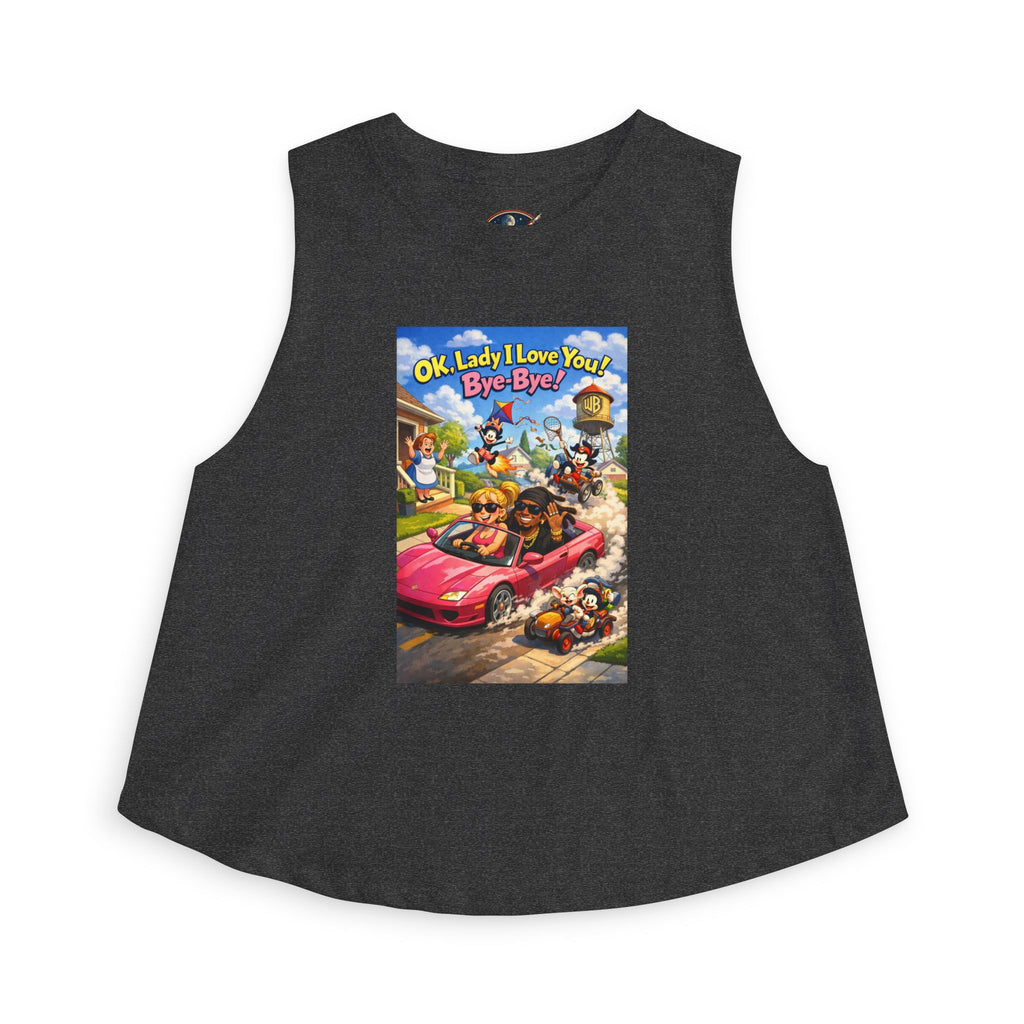 Animaniacs Crop Top — "Ok, Lady I Love You! Bye-Bye!" Graphic