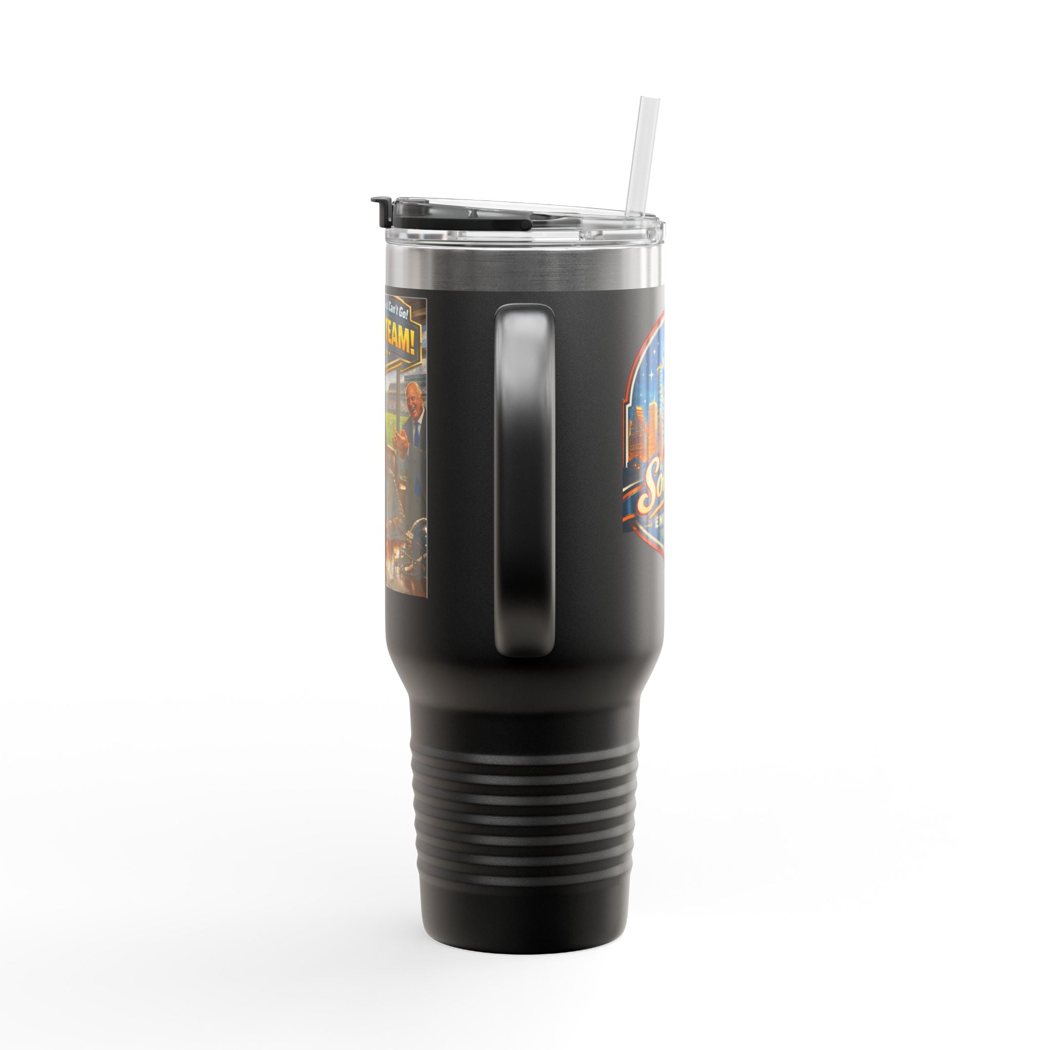 We Are A Team design 40oz Travel Mug | Teamwork Graphic