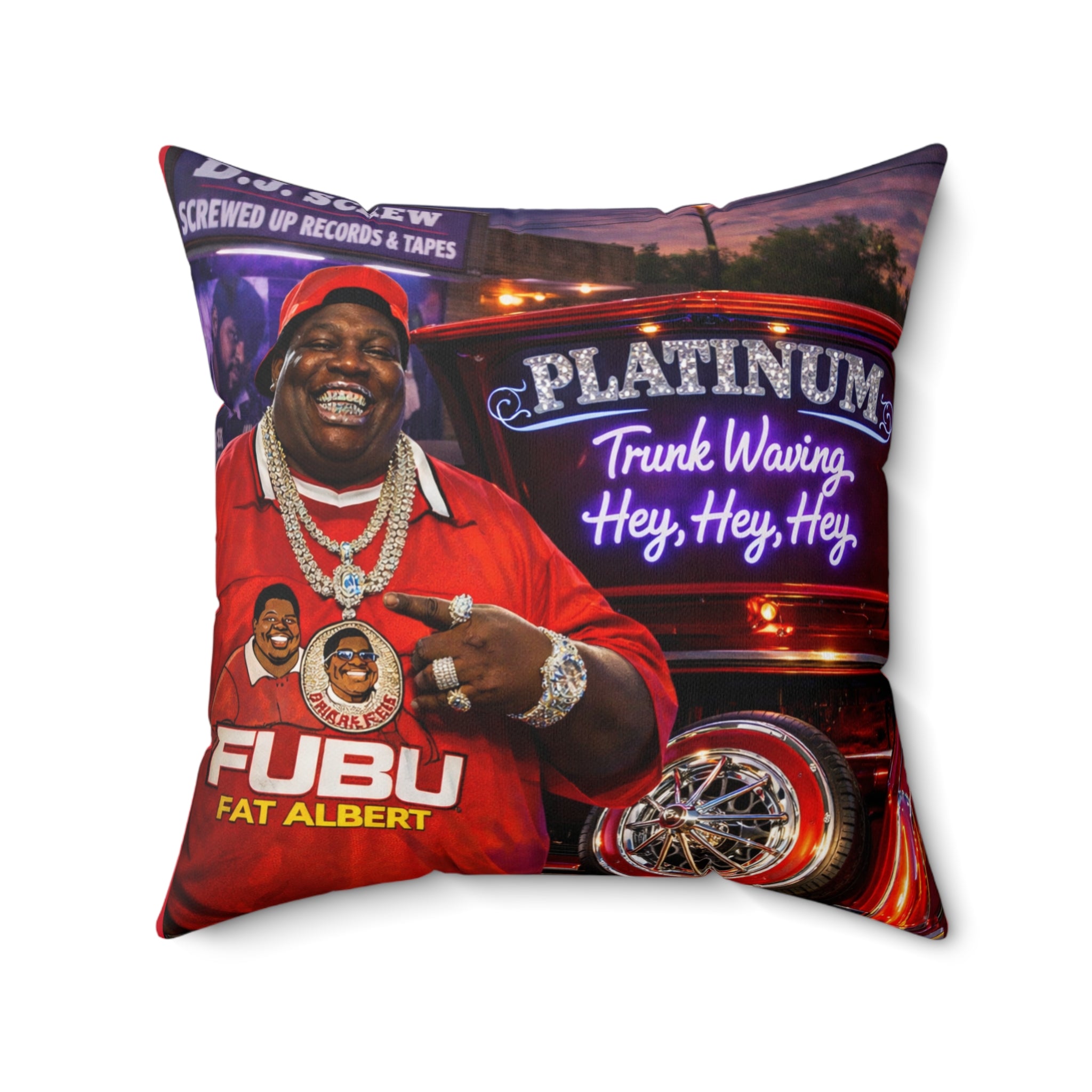 Fat Albert at Legendary DJ Screw Tapes Pillow