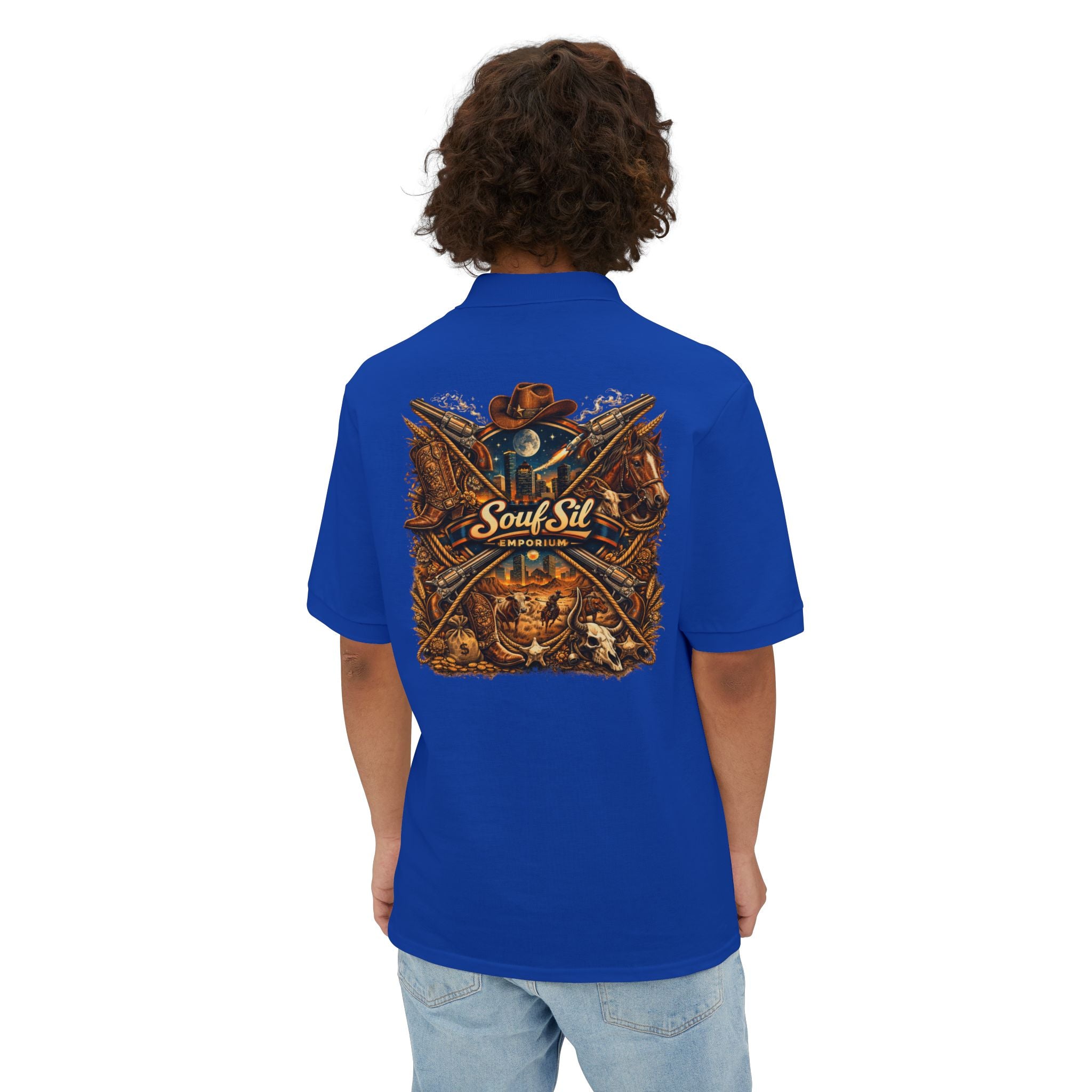 Men's Polo — Souf Sil Cowboy
