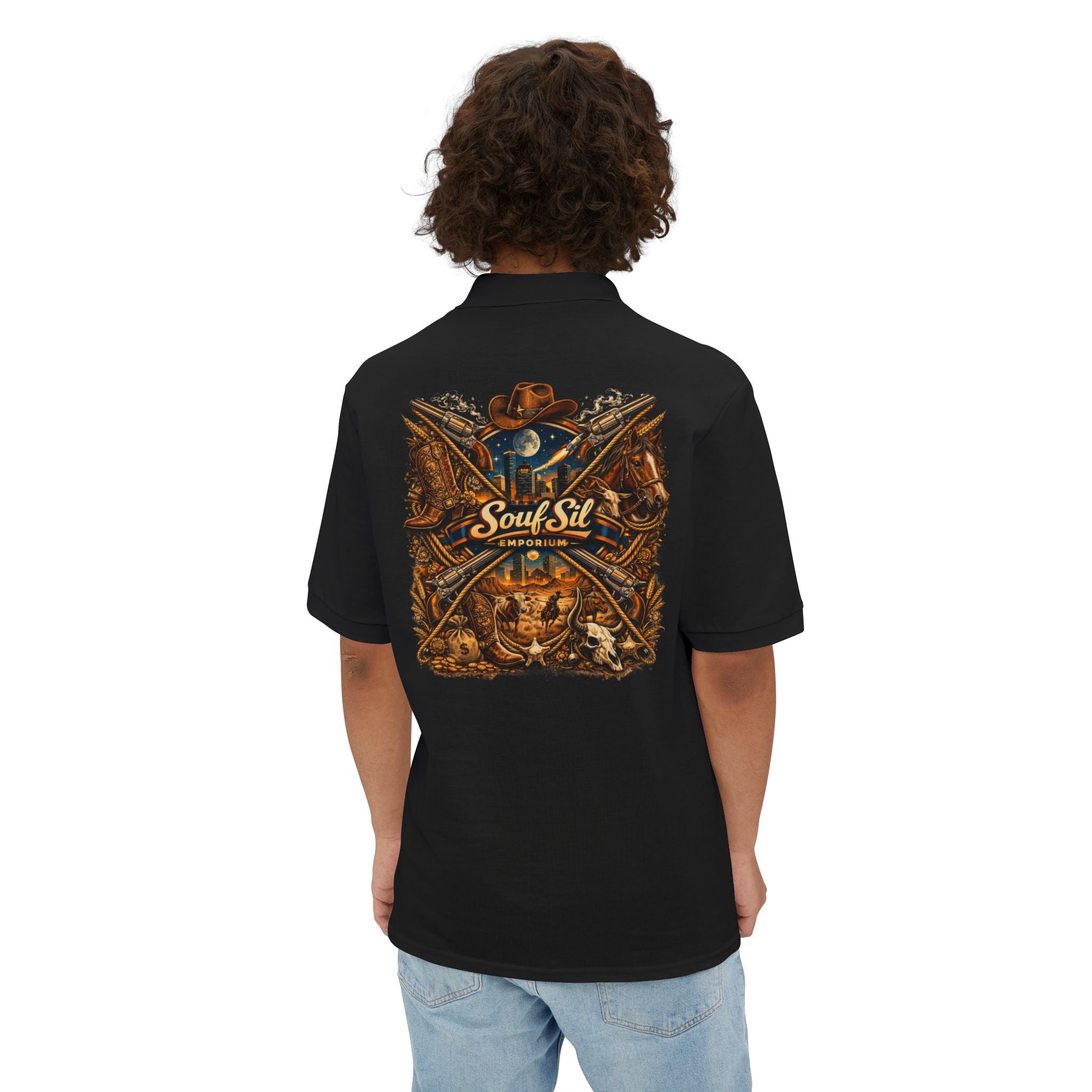 Men's Polo — Souf Sil Cowboy