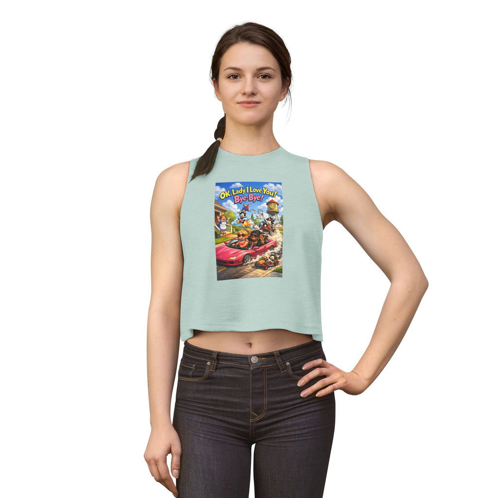 Animaniacs Crop Top — "Ok, Lady I Love You! Bye-Bye!" Graphic