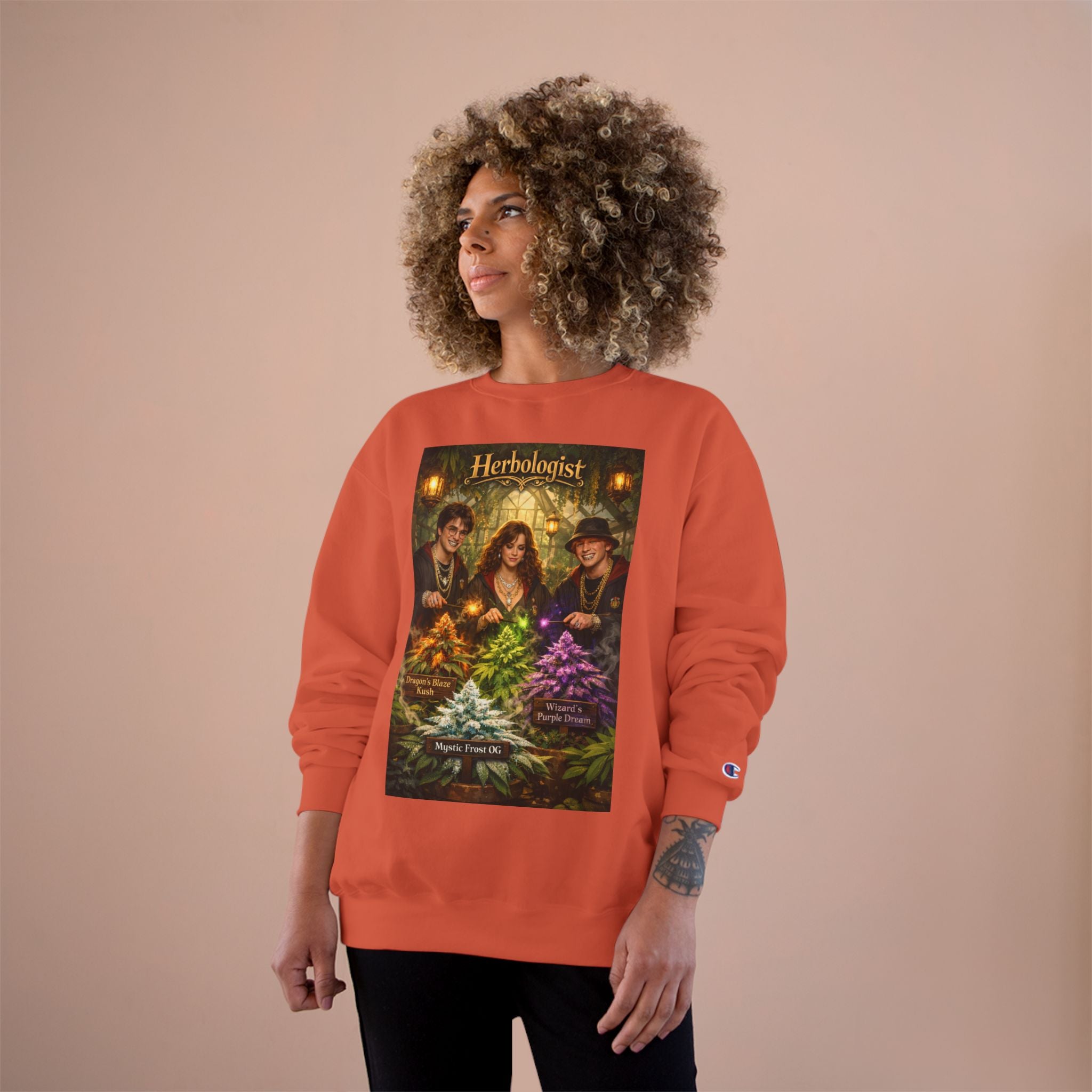 Herbologist Crewneck Sweatshirt – Vintage Apothacary Plant Art