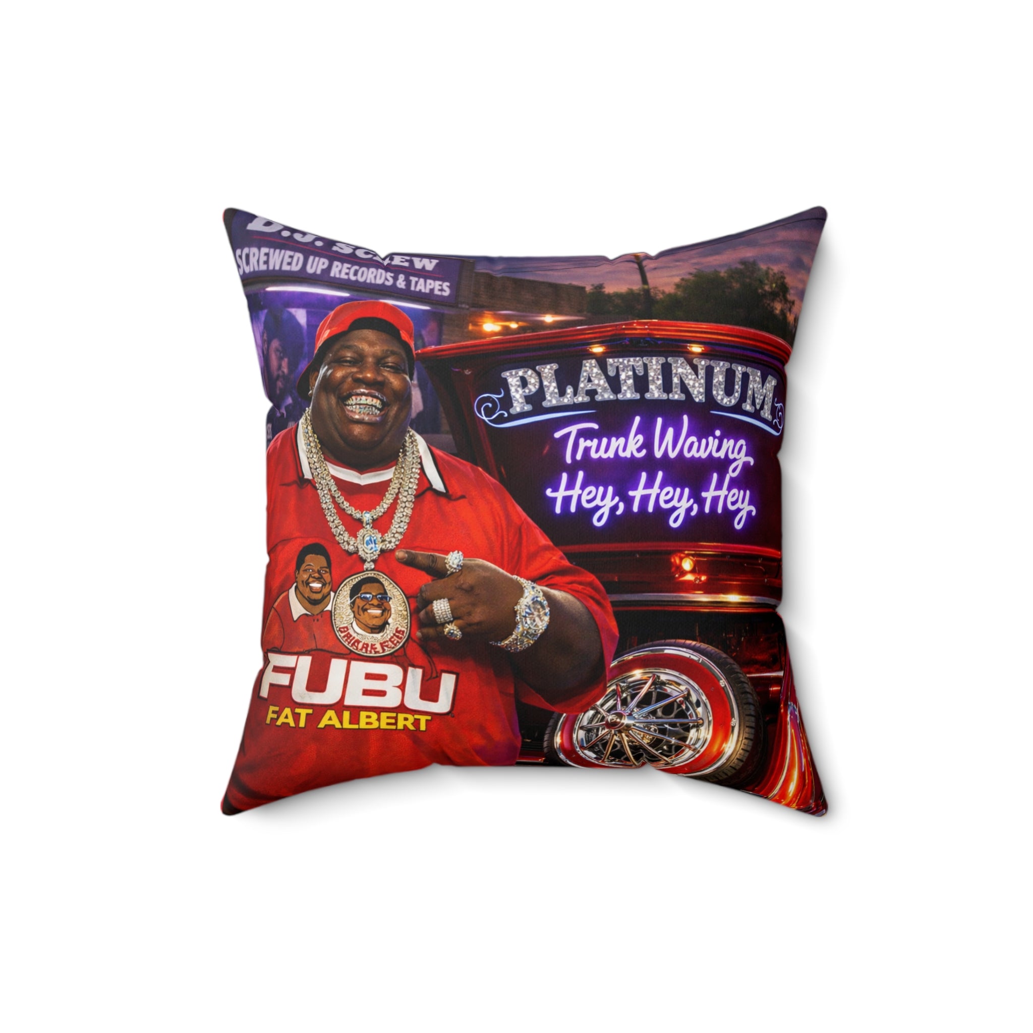 Fat Albert at Legendary DJ Screw Tapes Pillow
