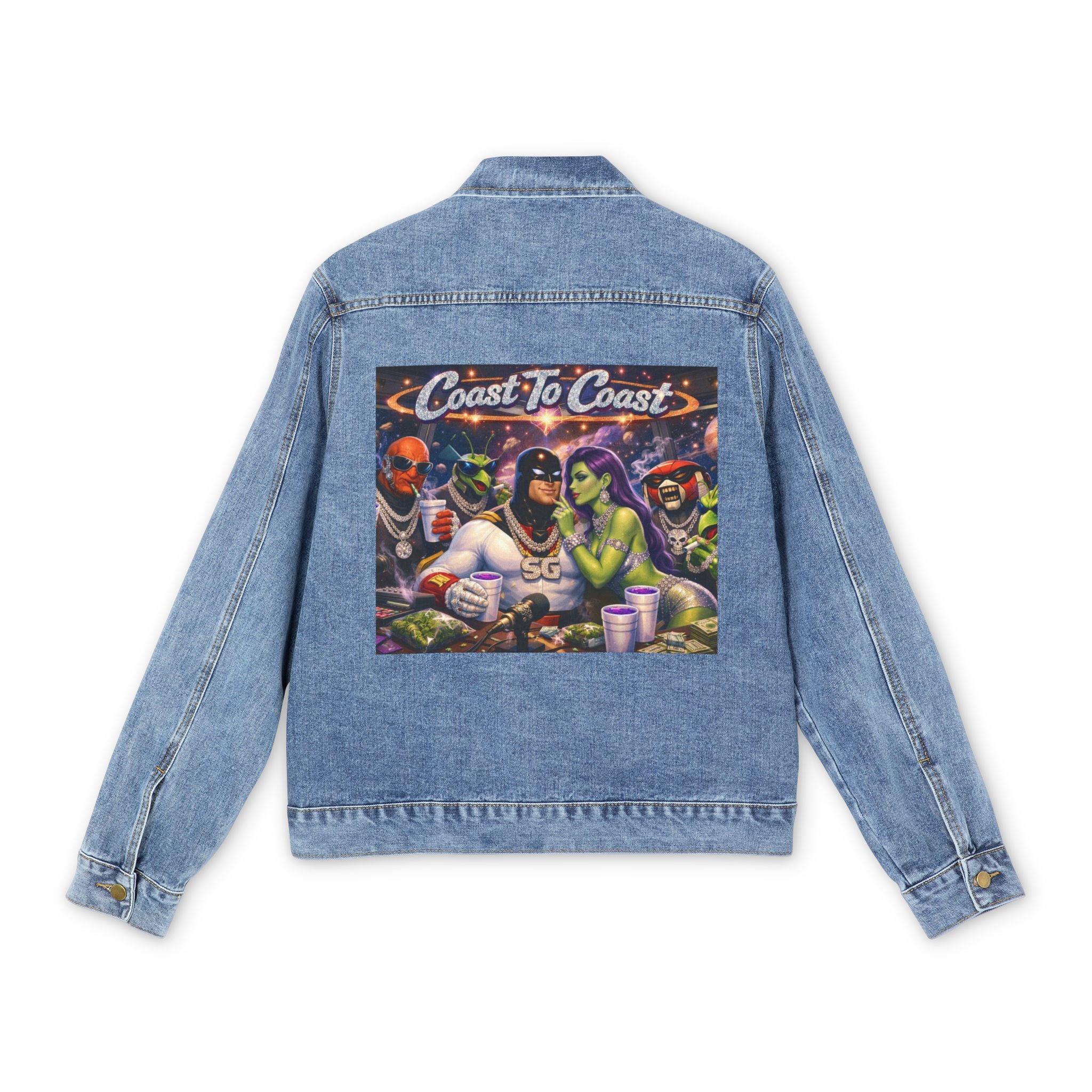 Denim Jacket — 'Coast To Coast' Retro Back Patch