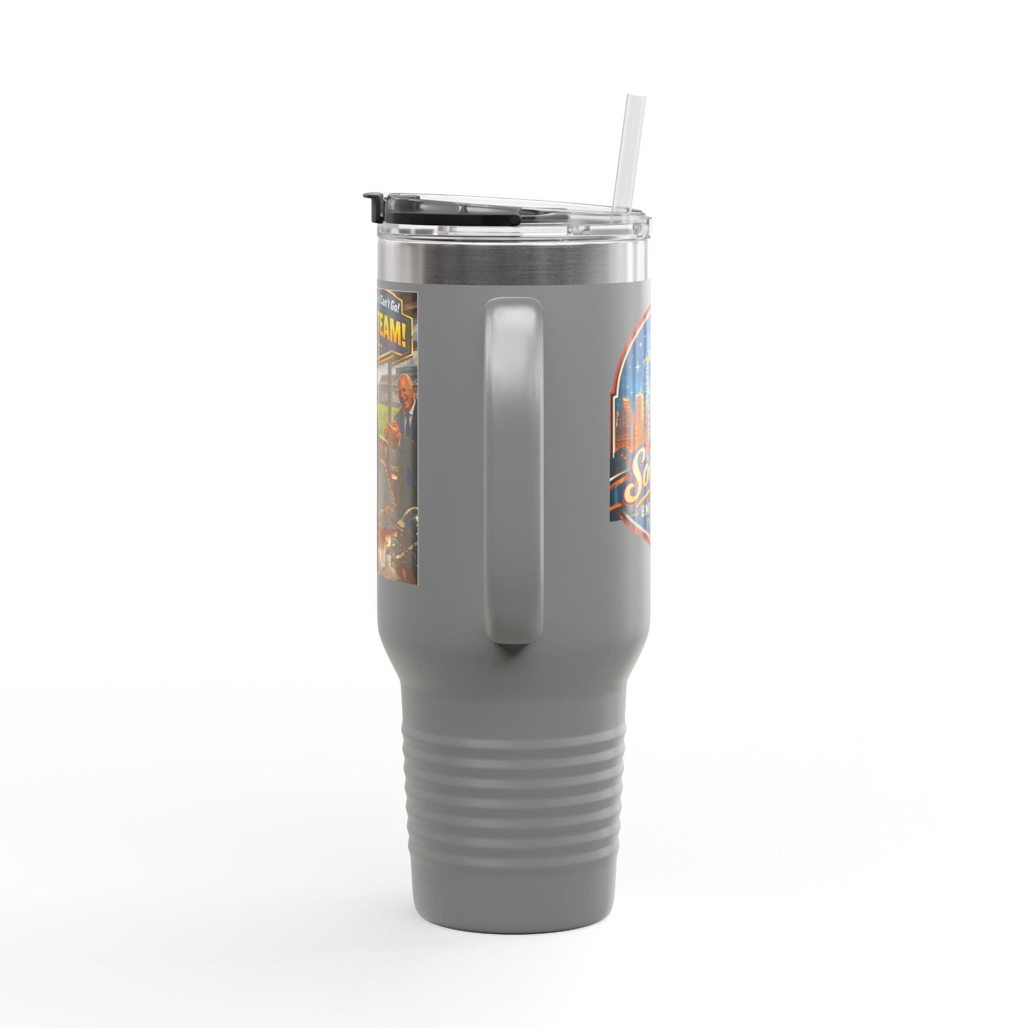 We Are A Team design 40oz Travel Mug | Teamwork Graphic