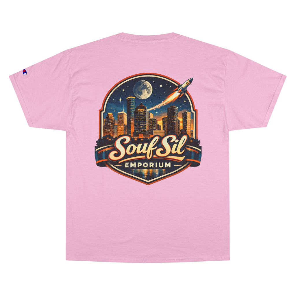 Champion T-Shirt — Retro Sci‑Fi 'Coast to Coast' & SoulSil Emporium Graphic Tee