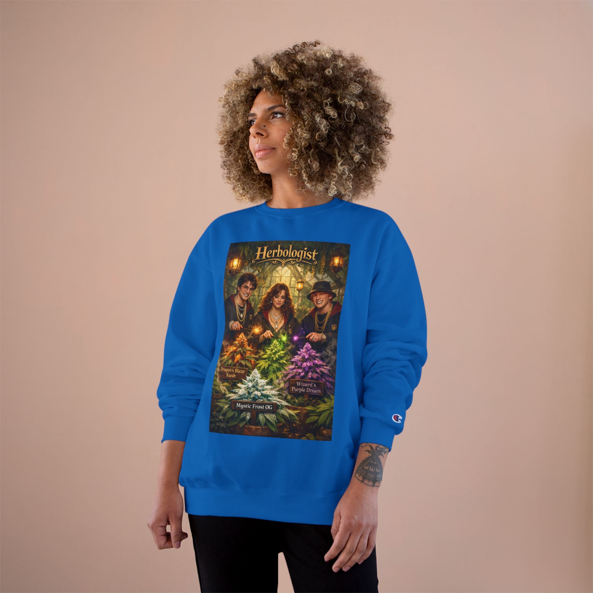 Herbologist Crewneck Sweatshirt – Vintage Apothacary Plant Art