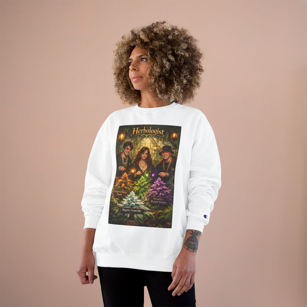 Herbologist Crewneck Sweatshirt – Vintage Apothacary Plant Art