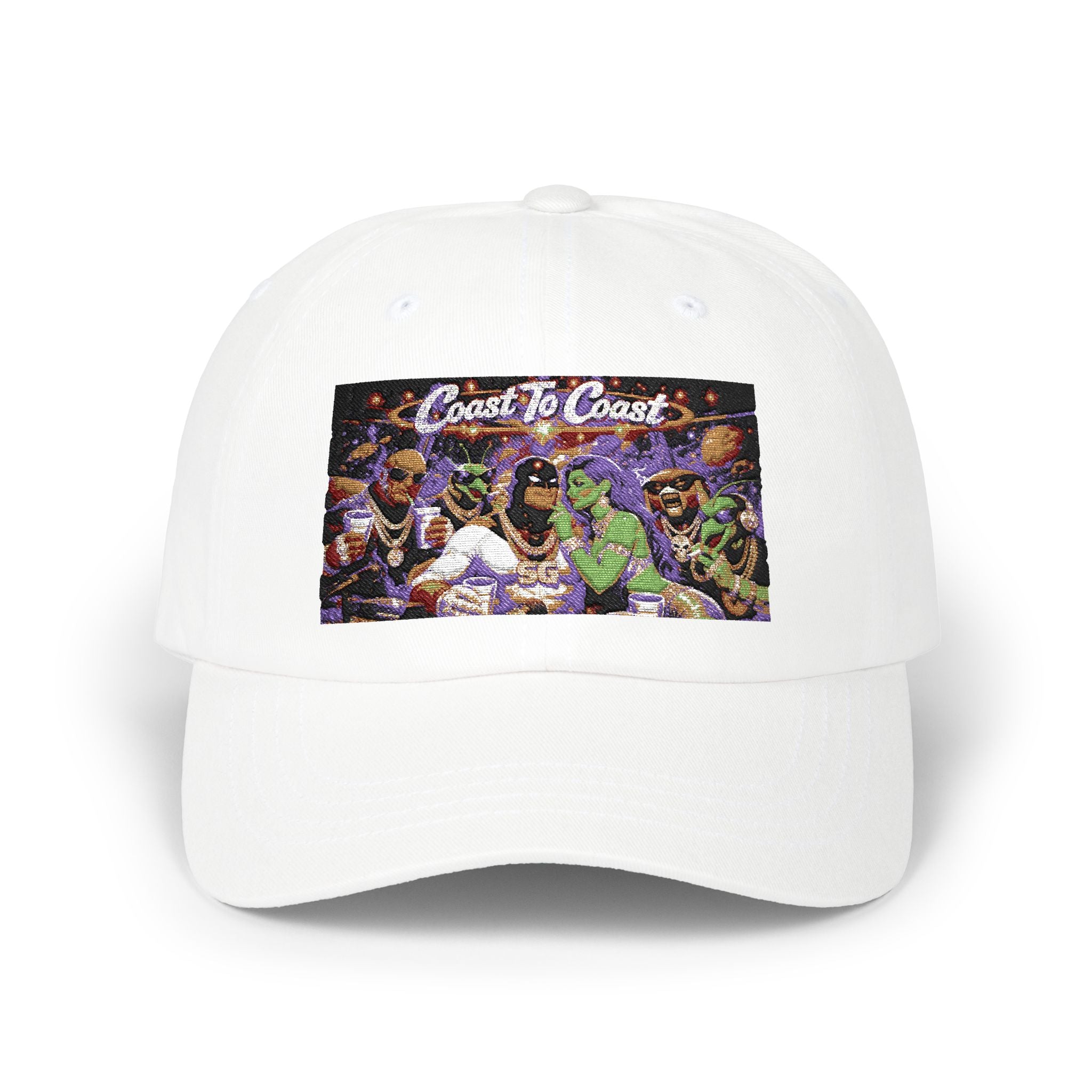 Coast To Coast Hip-Hop Collage Dad Cap