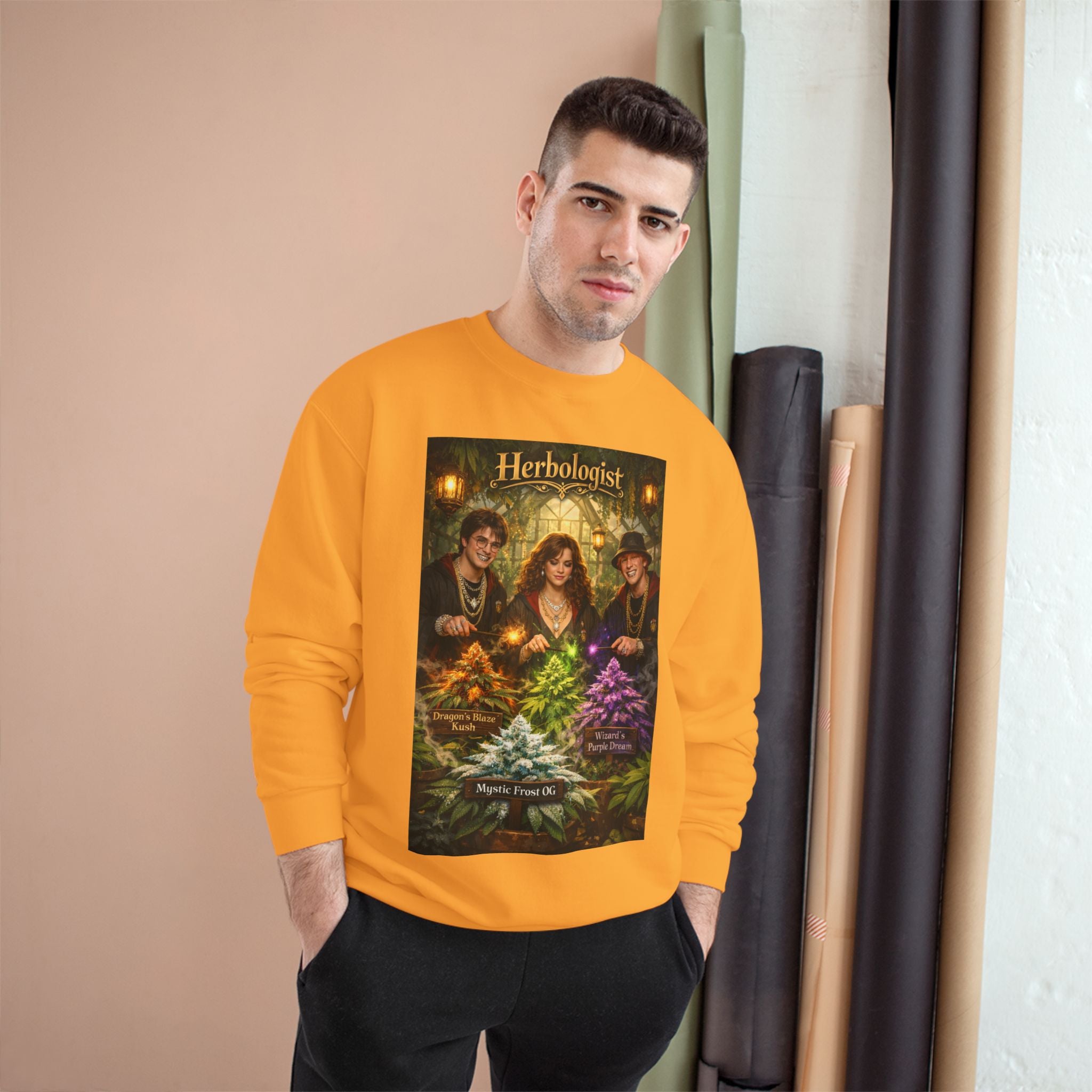 Herbologist Crewneck Sweatshirt – Vintage Apothacary Plant Art