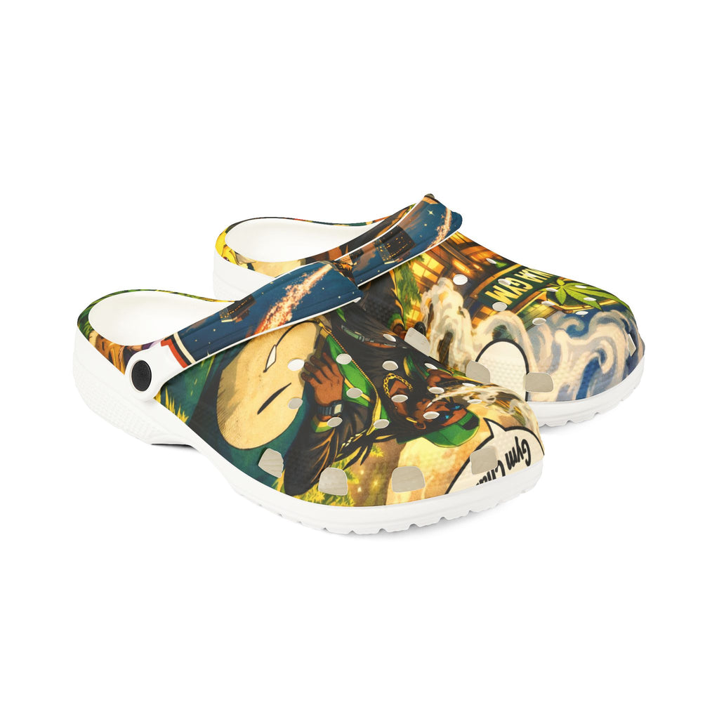 Ganja Gym EVA Foam Clogs — Cannabis Graphic Slip-On Shoes