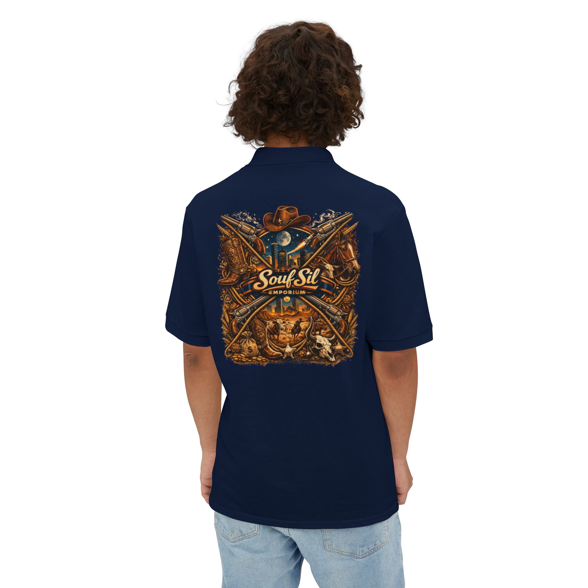 Men's Polo — Souf Sil Cowboy