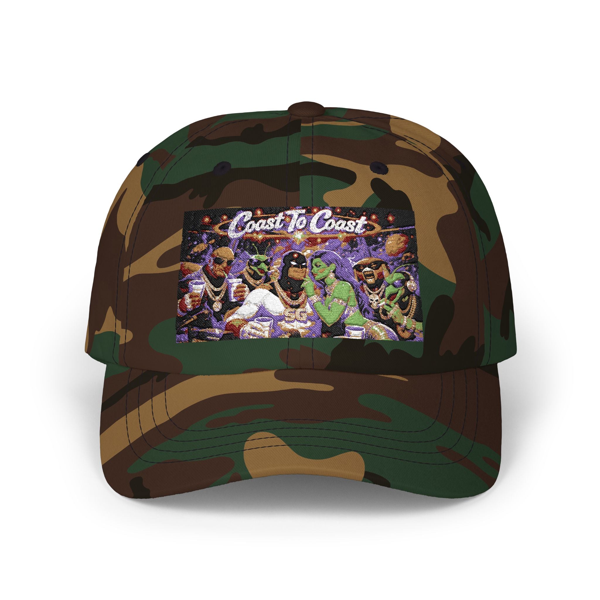 Coast To Coast Hip-Hop Collage Dad Cap