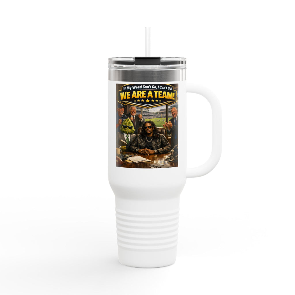 We Are A Team design 40oz Travel Mug | Teamwork Graphic