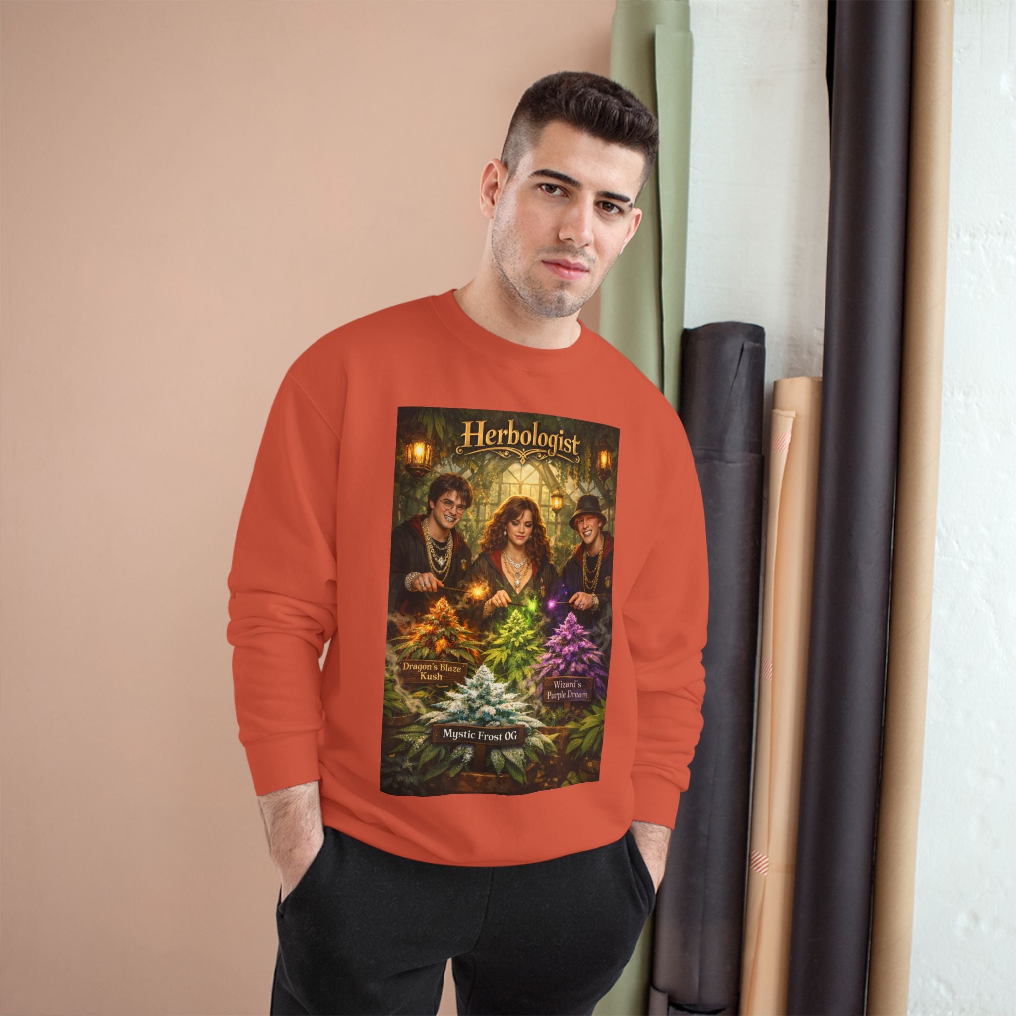 Herbologist Crewneck Sweatshirt – Vintage Apothacary Plant Art