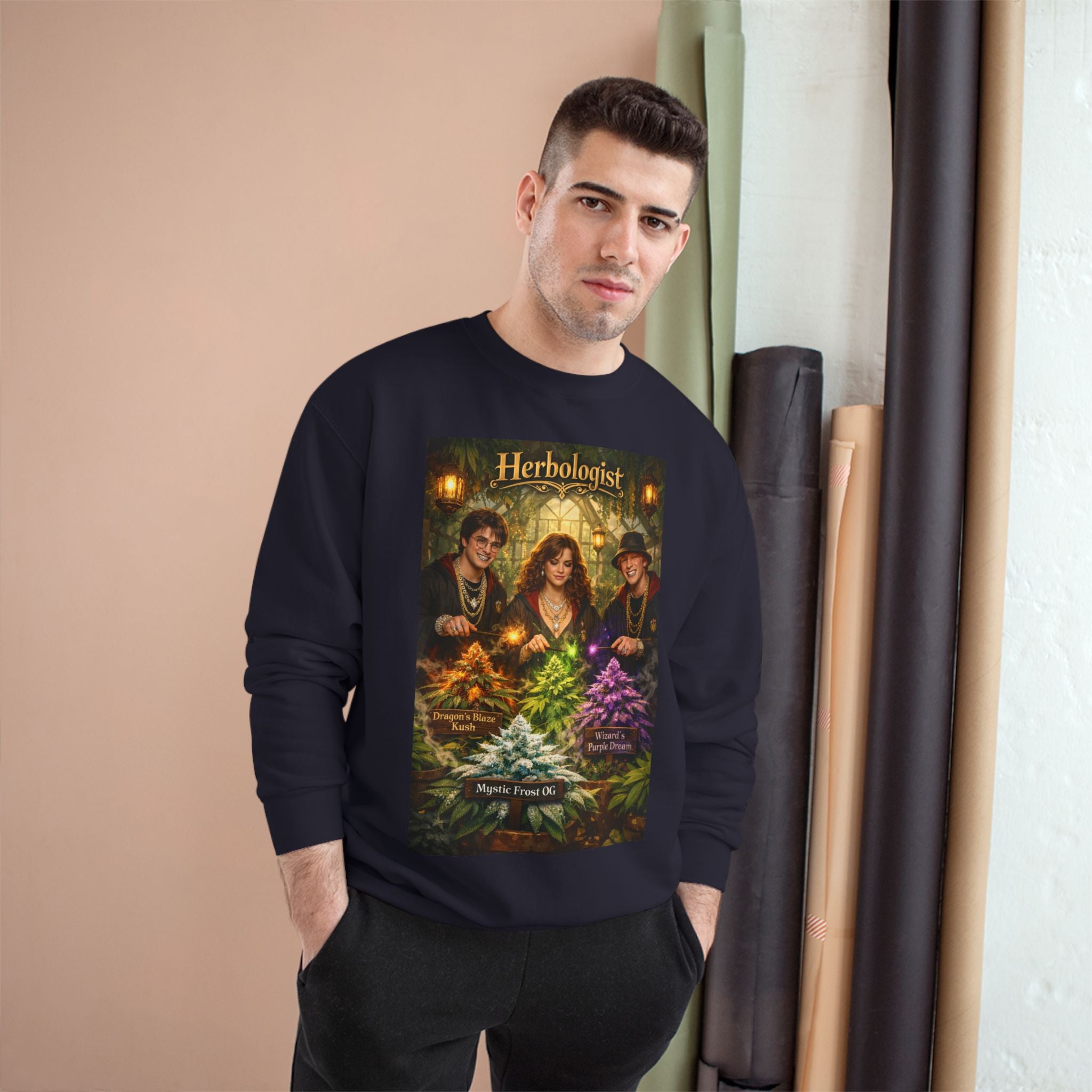 Herbologist Crewneck Sweatshirt – Vintage Apothacary Plant Art