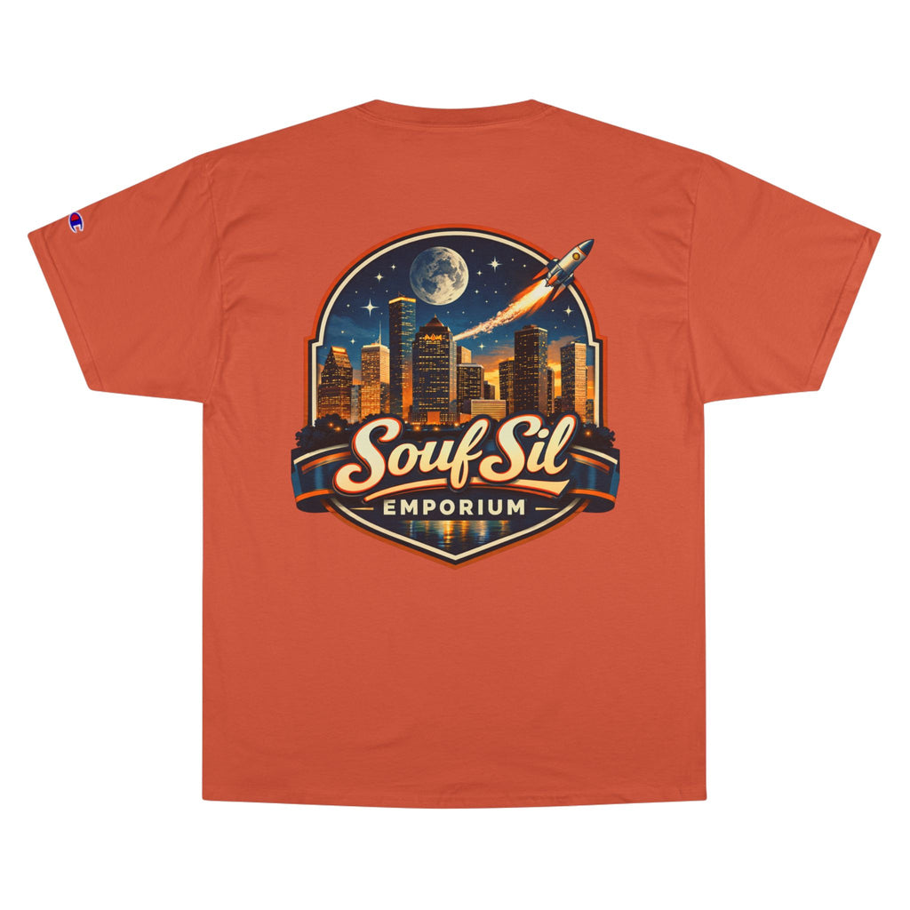Champion T-Shirt — Retro Sci‑Fi 'Coast to Coast' & SoulSil Emporium Graphic Tee