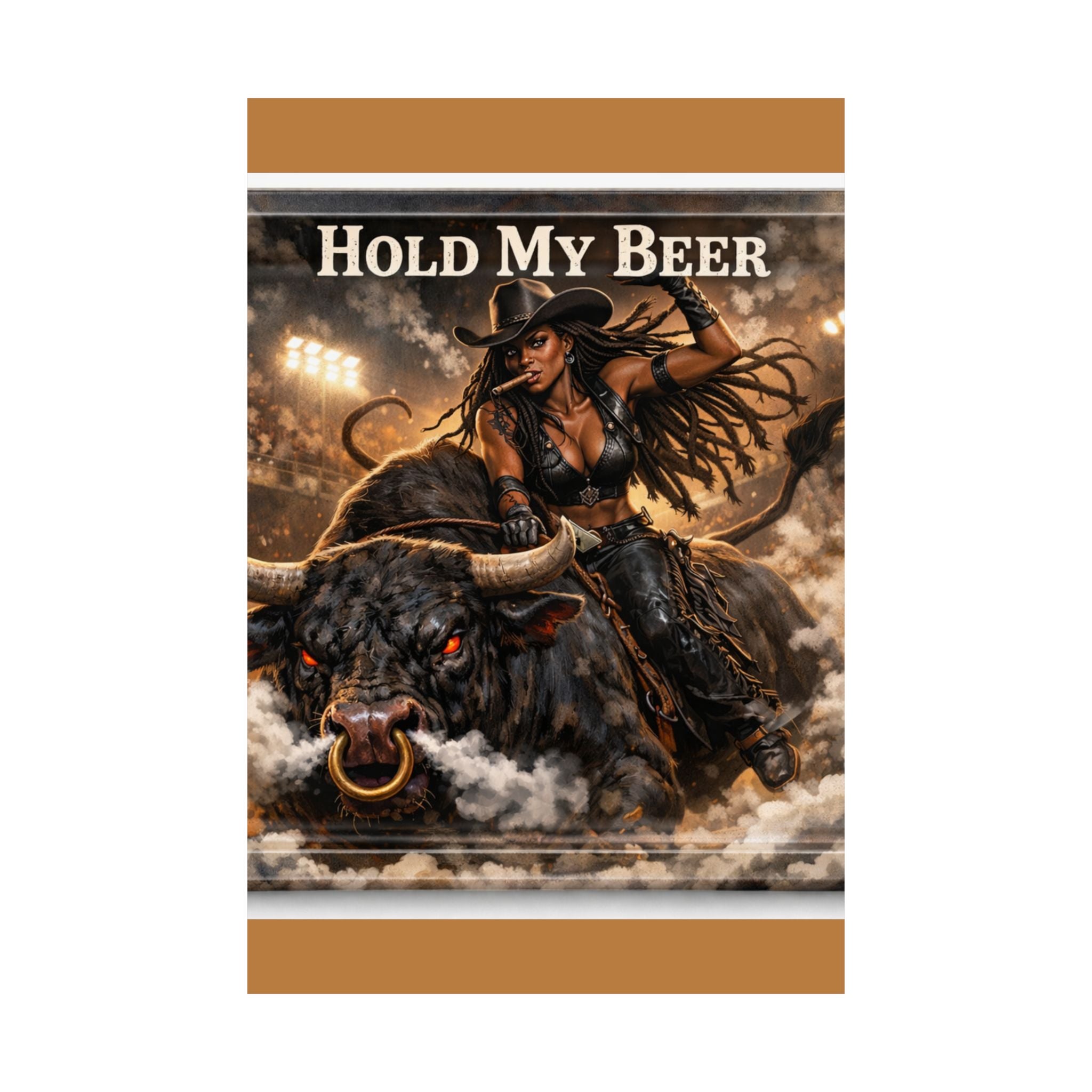 Hold My Beer Rodeo Cowgirl Poster | Matte Vertical Poster