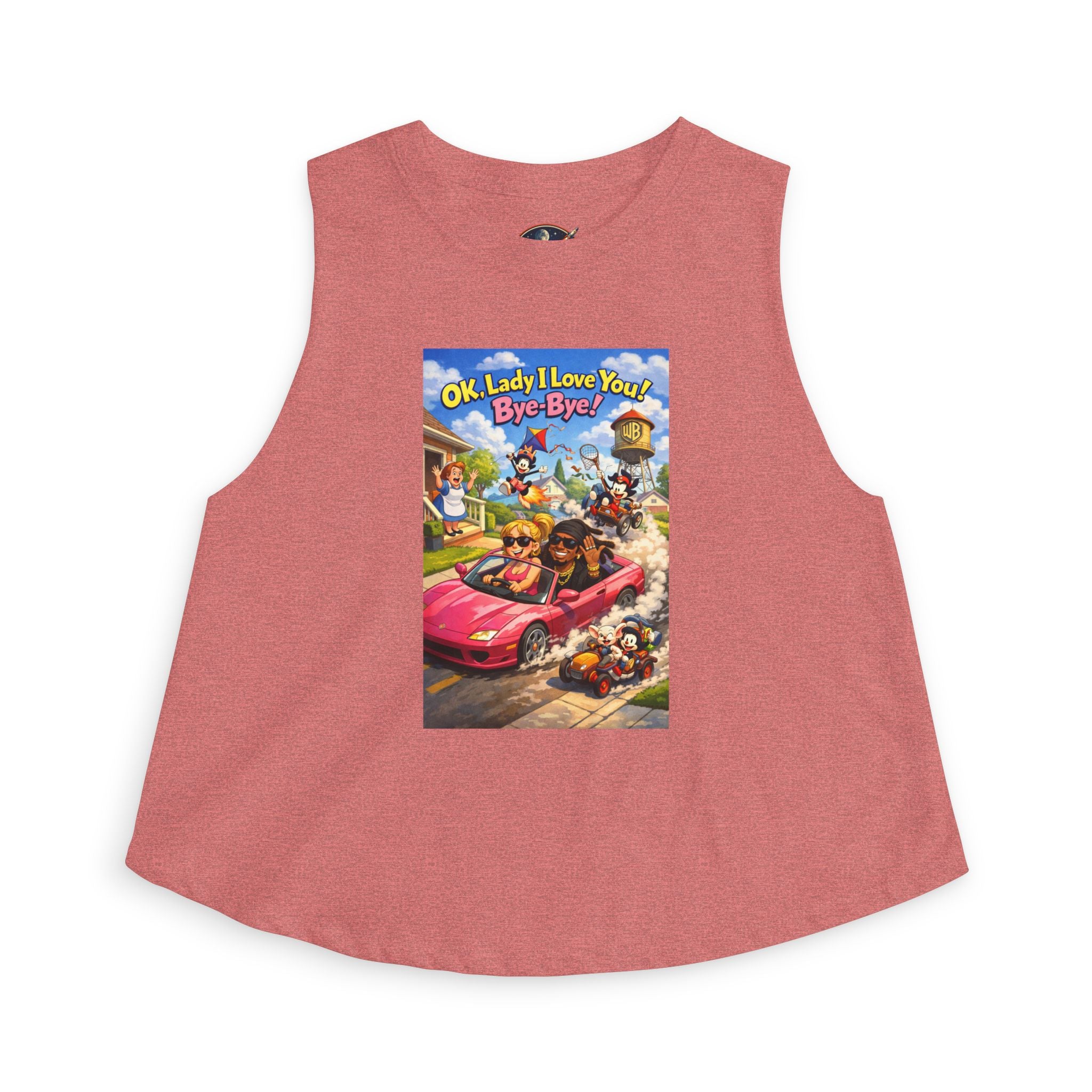 Animaniacs Crop Top — "Ok, Lady I Love You! Bye-Bye!" Graphic