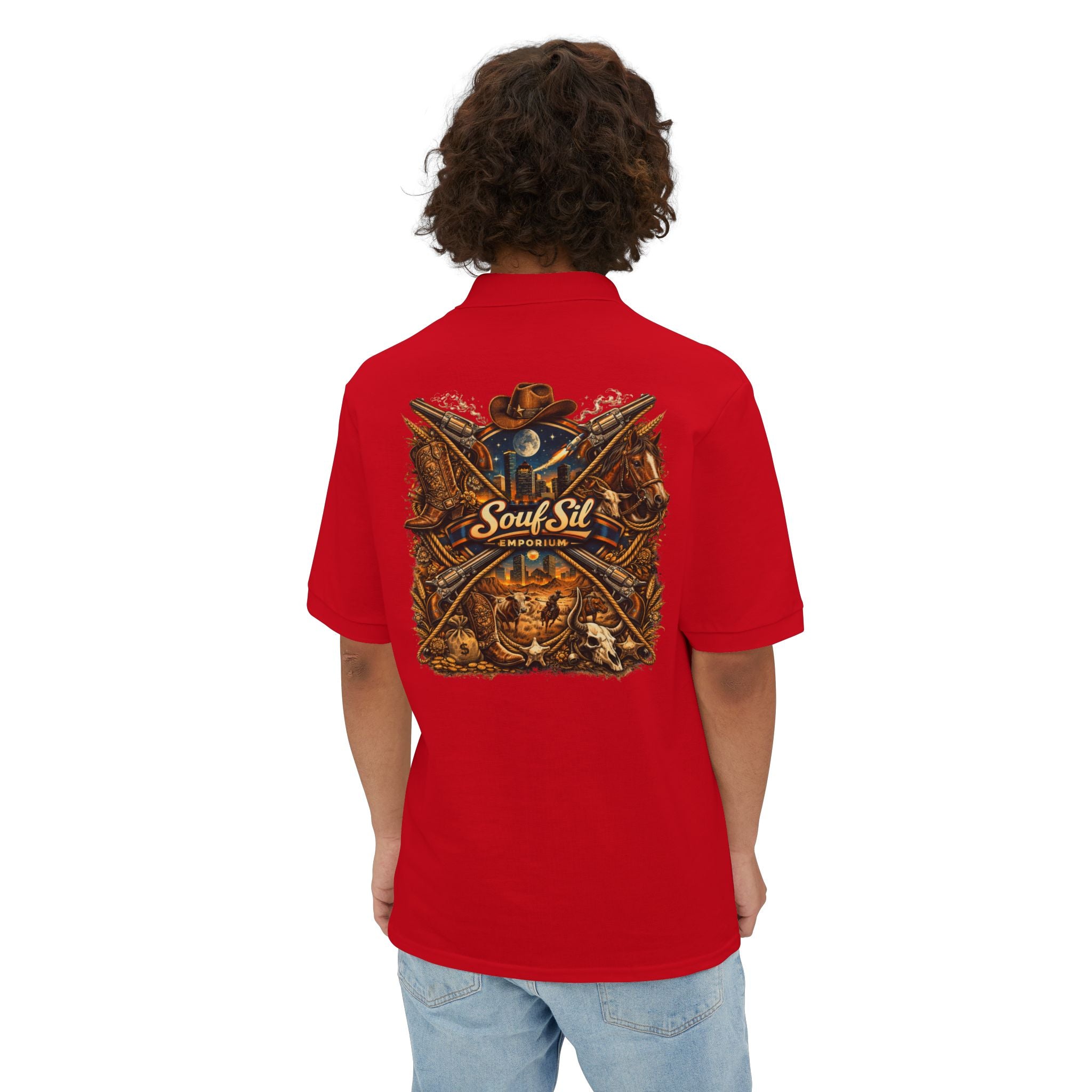 Men's Polo — Souf Sil Cowboy