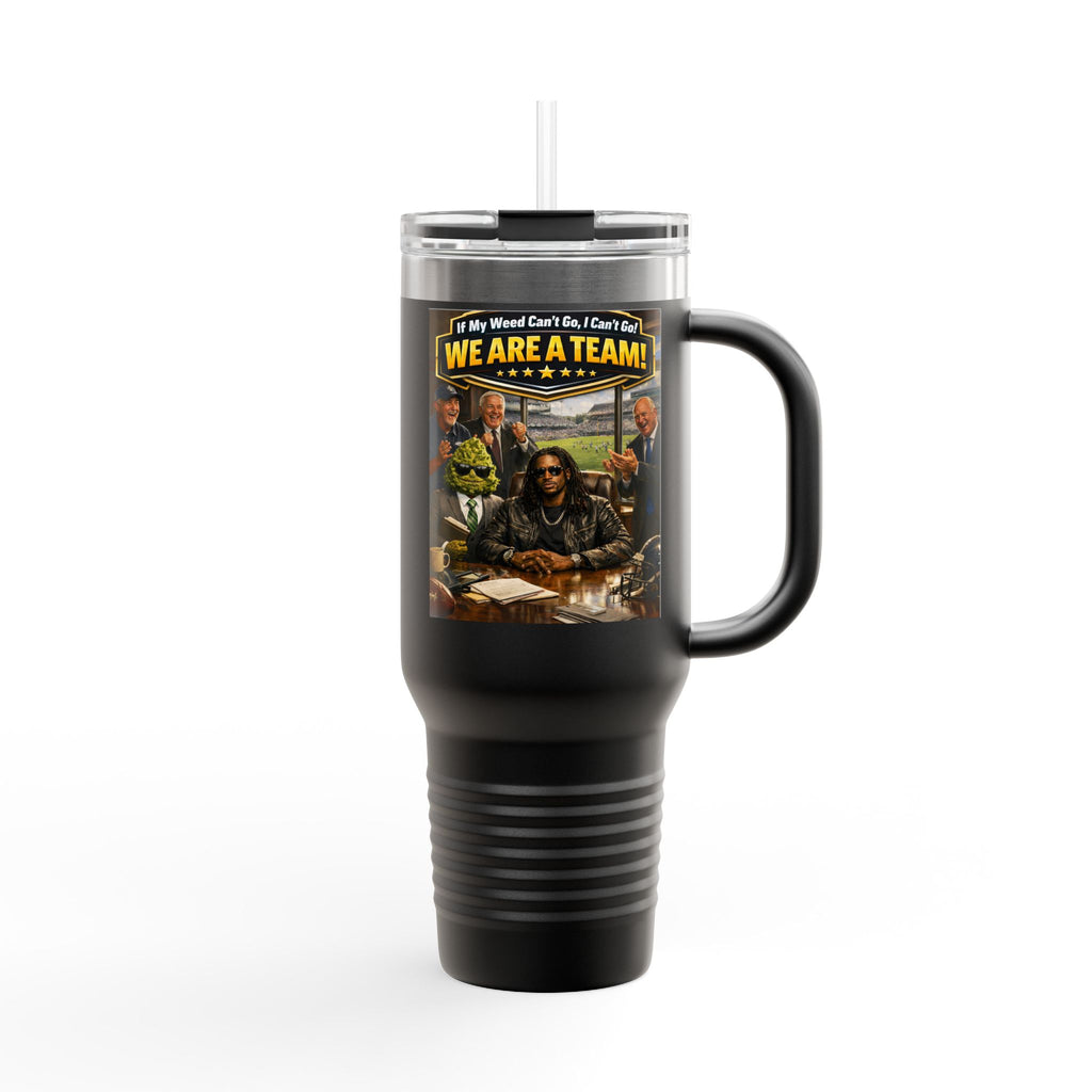 We Are A Team design 40oz Travel Mug | Teamwork Graphic