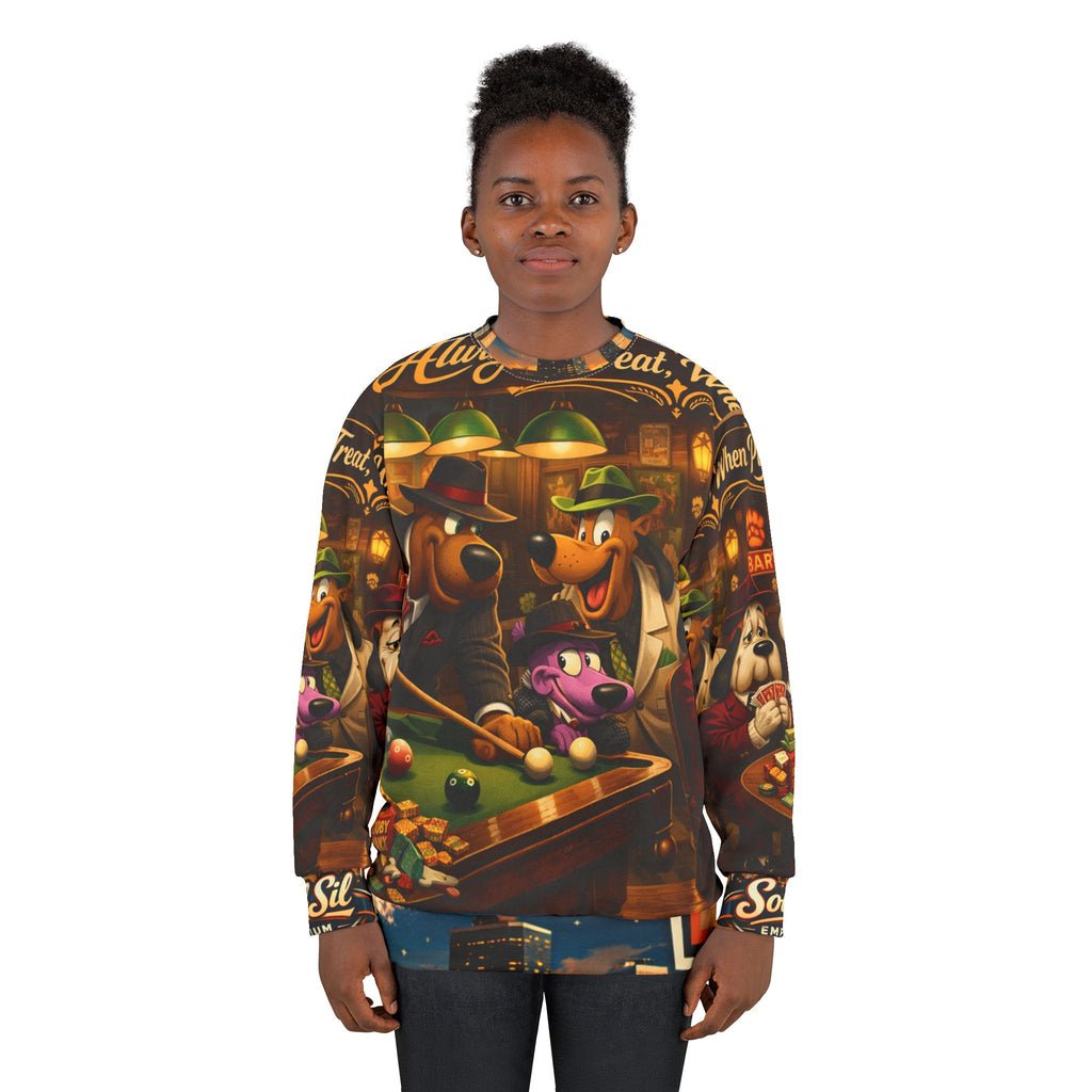 Always a Treat When Playas Meet -Over Print Sweatshirt