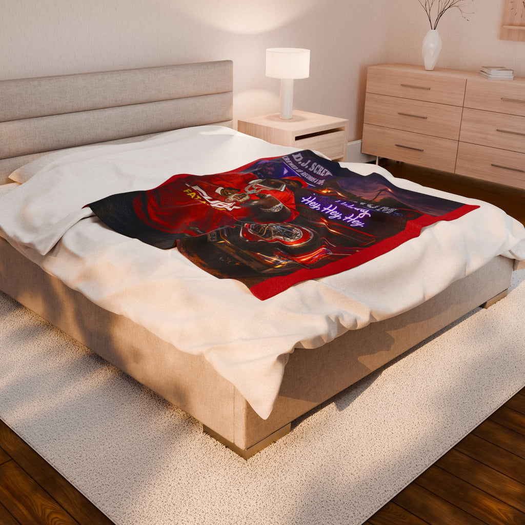 Fat Albert Portrait Velveteen Plush Blanket