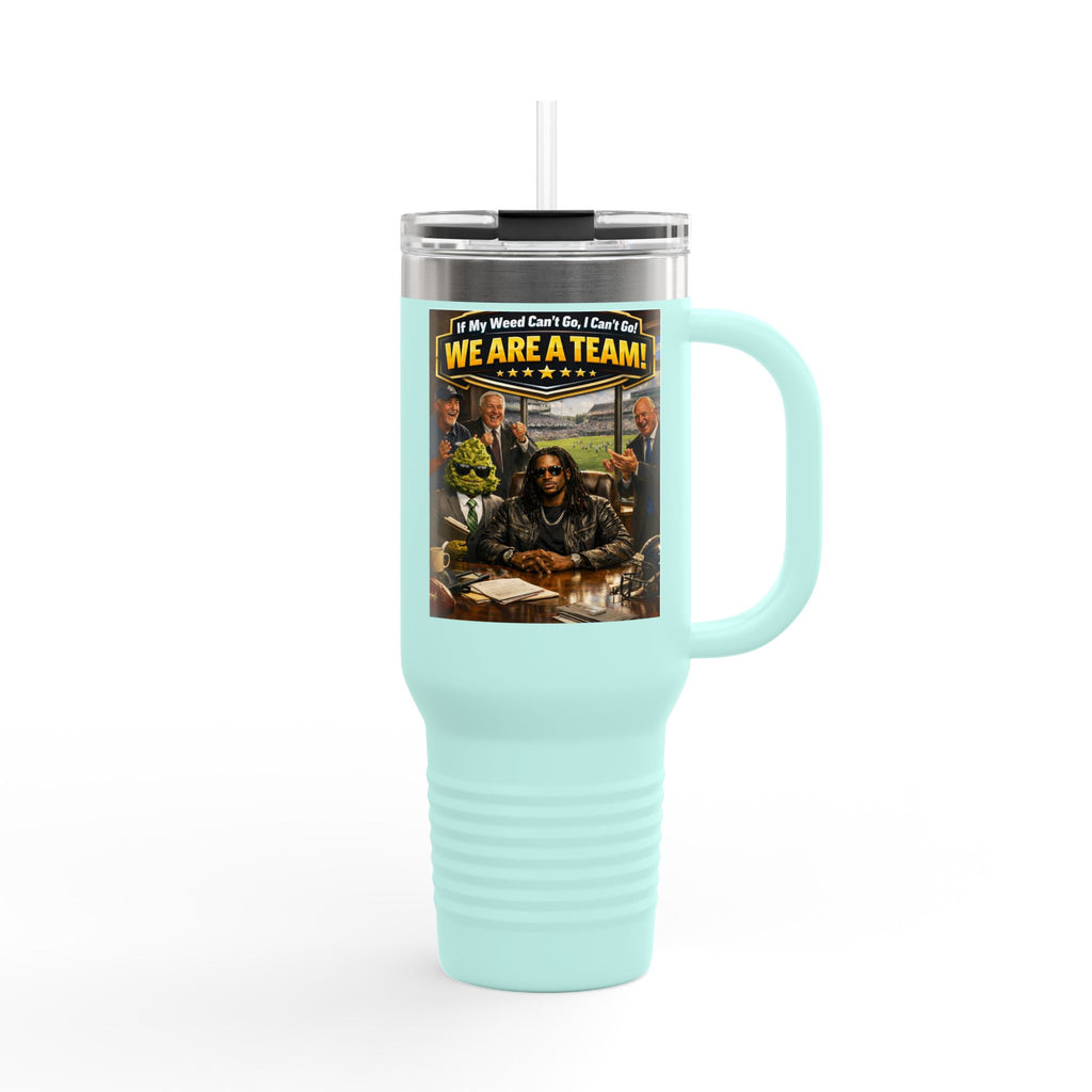 We Are A Team design 40oz Travel Mug | Teamwork Graphic