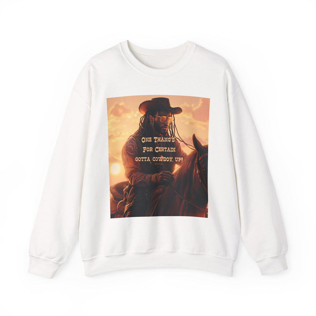Cowboy Vibes Motivational Crewneck Sweatshirt - Unisex