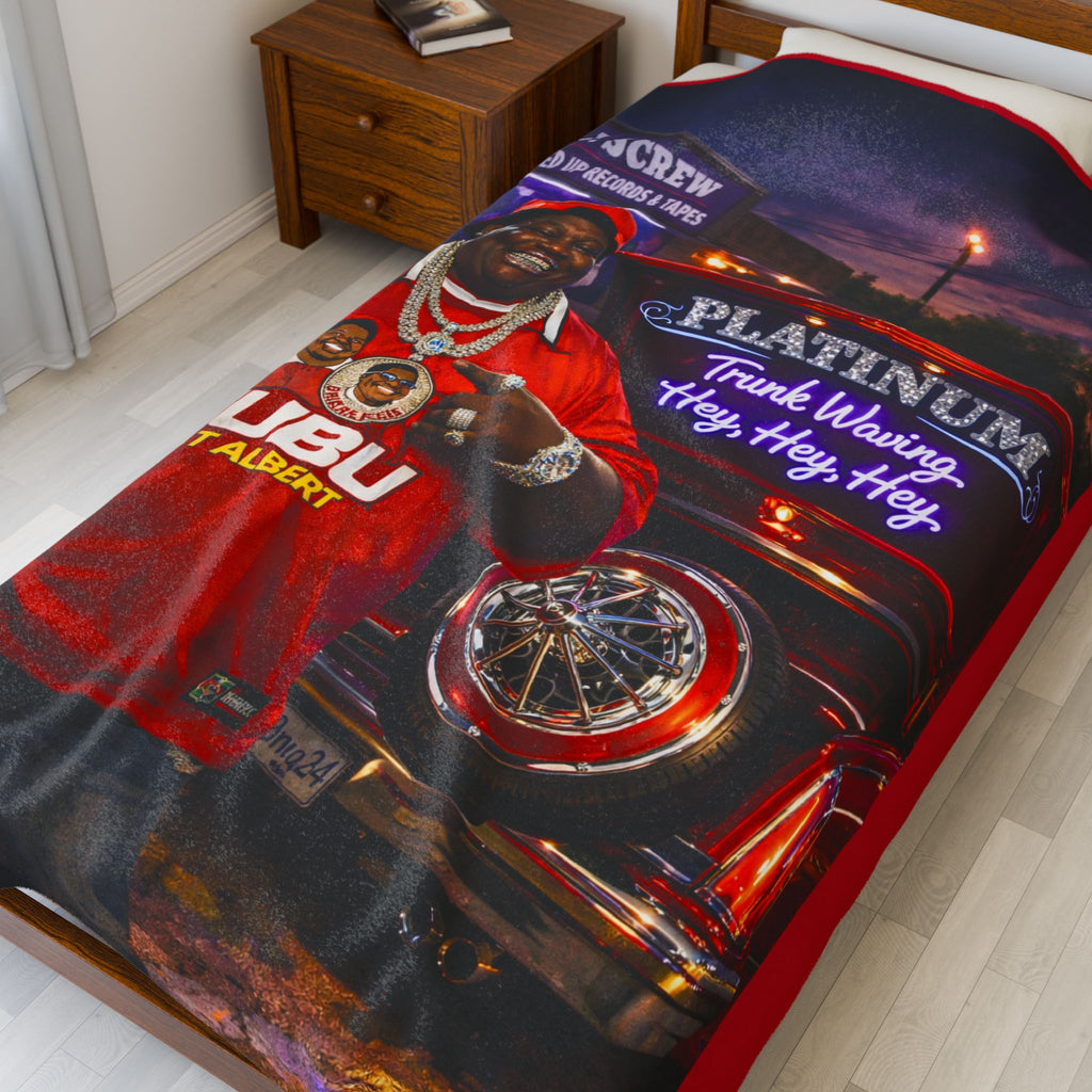 Fat Albert Portrait Velveteen Plush Blanket