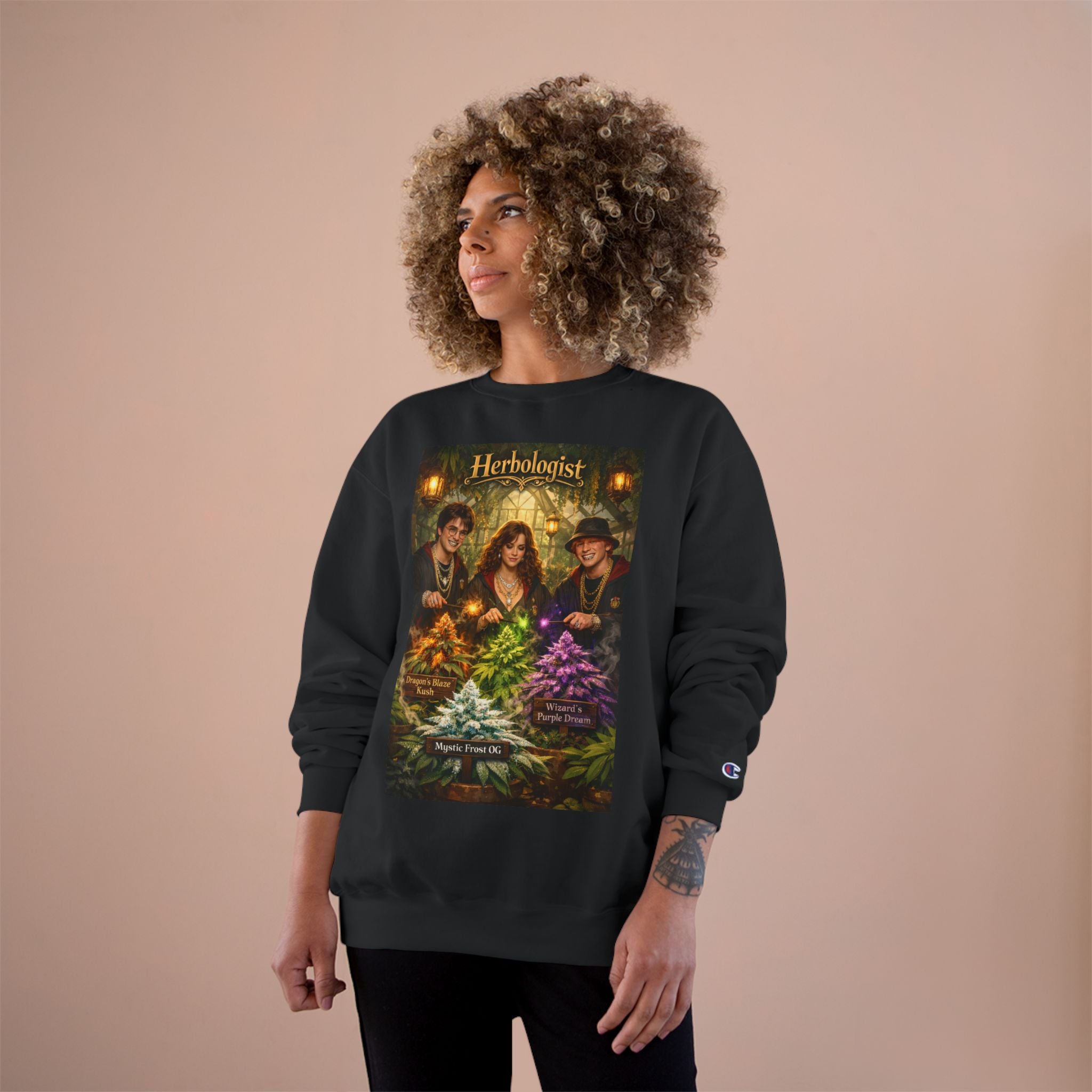Herbologist Crewneck Sweatshirt – Vintage Apothacary Plant Art