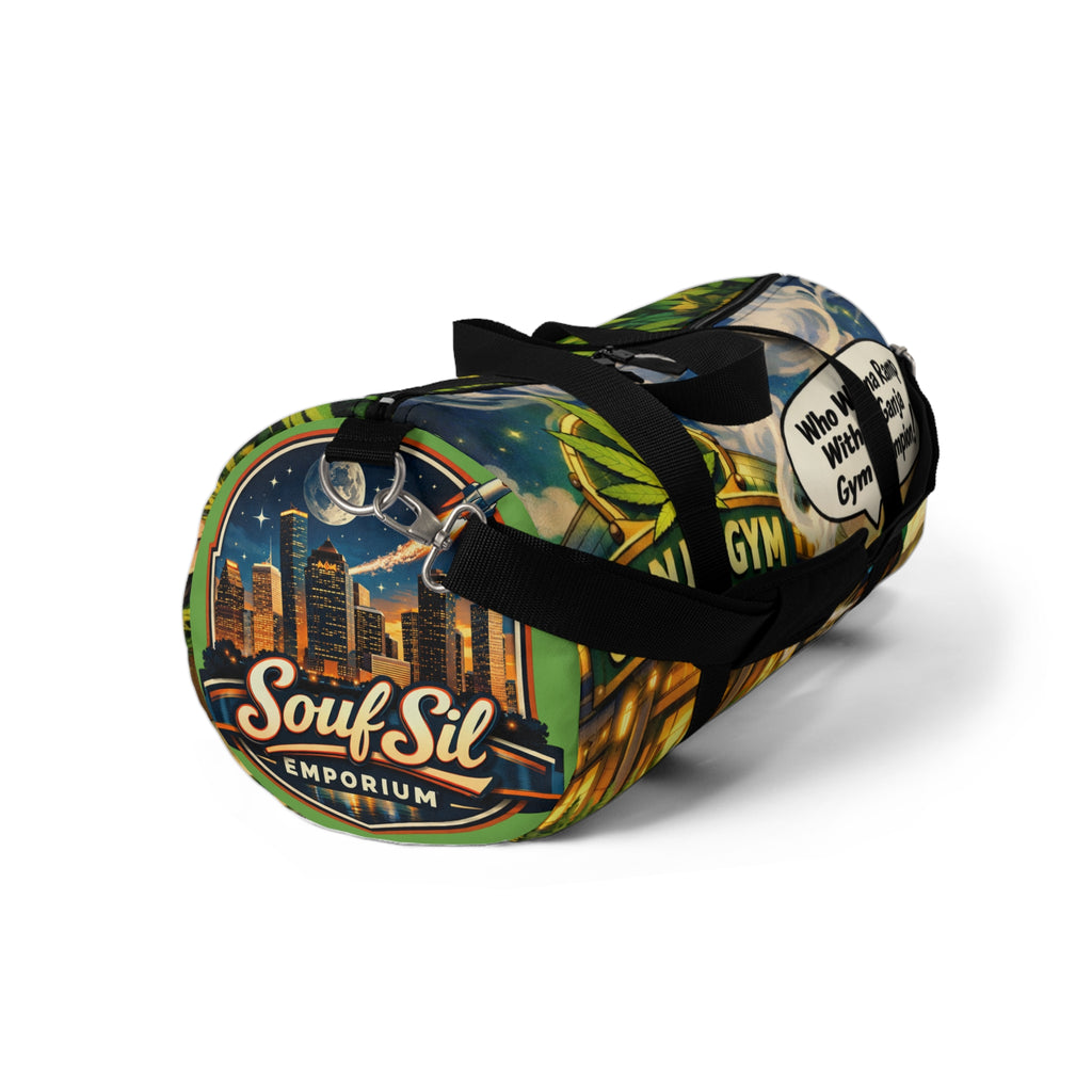 Ganja Gym Duffle Bag — Retro Cannabis Fitness Travel Bag
