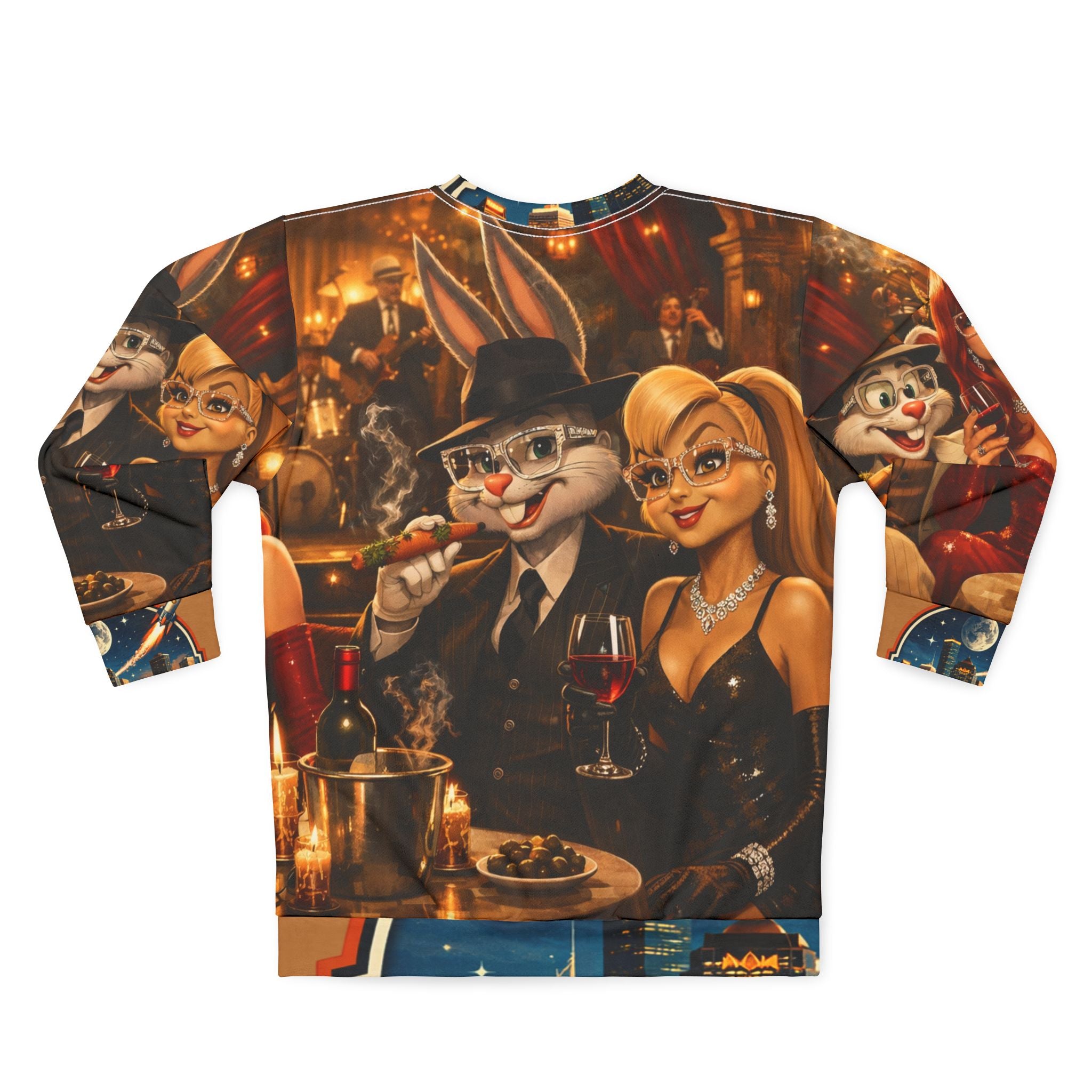 Sweatshirt — Playa Boy Bunny All-Over Print