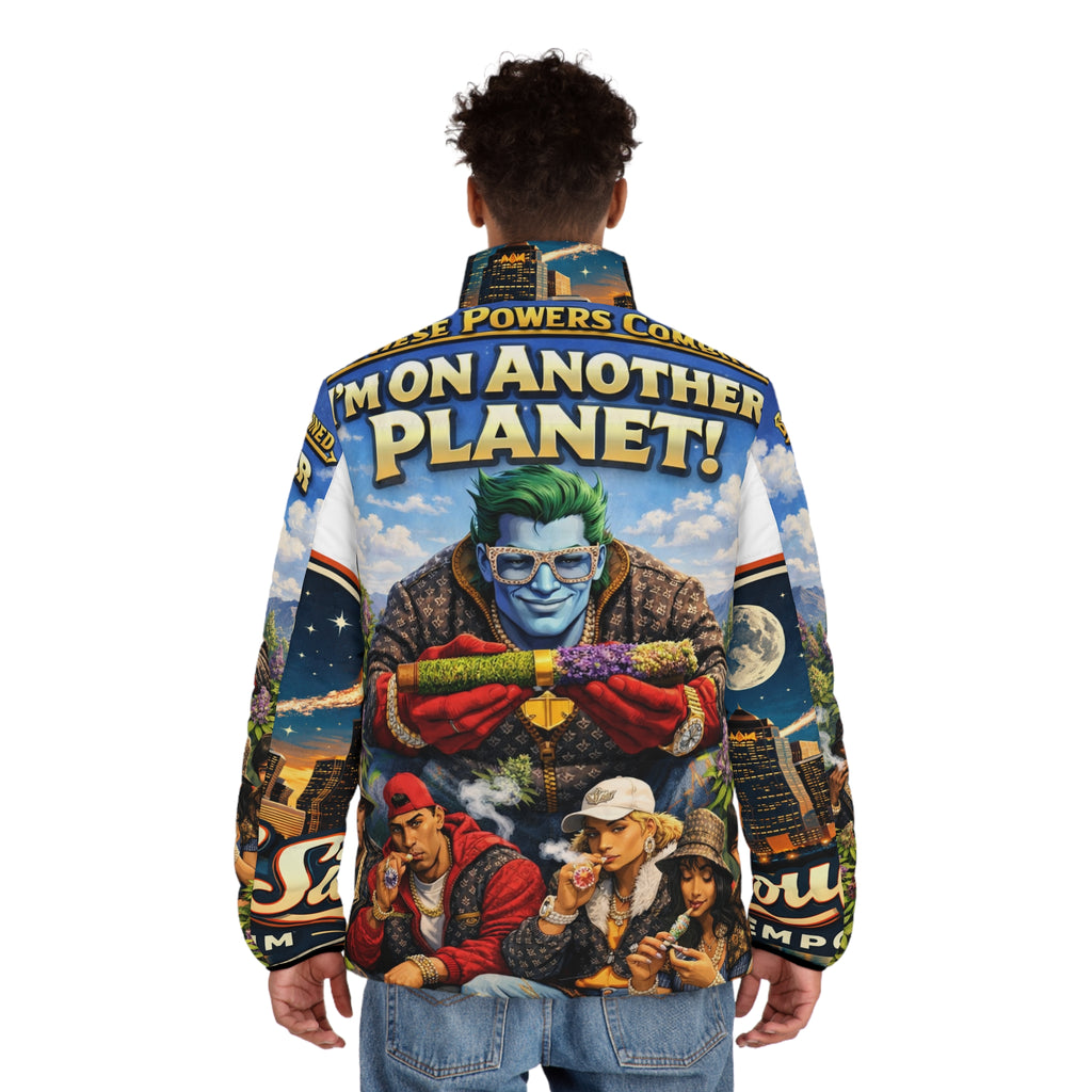 I'm On Another Planet Puffer Jacket —  Men's Jacket